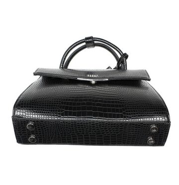 SOCHA Handtasche Tiny Tip Croco Black 10 Zoll, - elegante Tablet- und Handtasche mit Krokoprägung - mit Schultergurt - herausnehmbares Tabletfach 10 Zoll