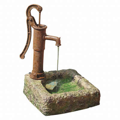 Granimex Gartenbrunnen Granimex Polenca Polystone Schwengelpumpen-Brunnen mit Pumpe