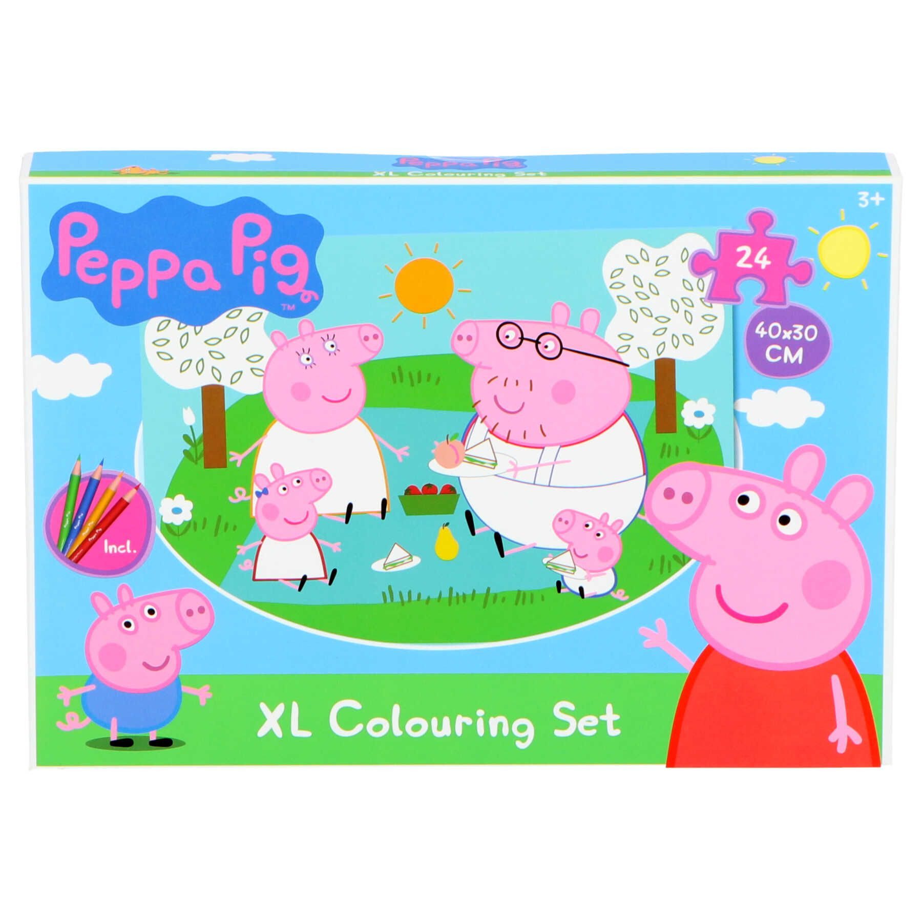 Peppa Pig Puzzle Peppa Pig Puzzle 24 Teile Spielerisches Lernen für Kinder, Puzzleteile