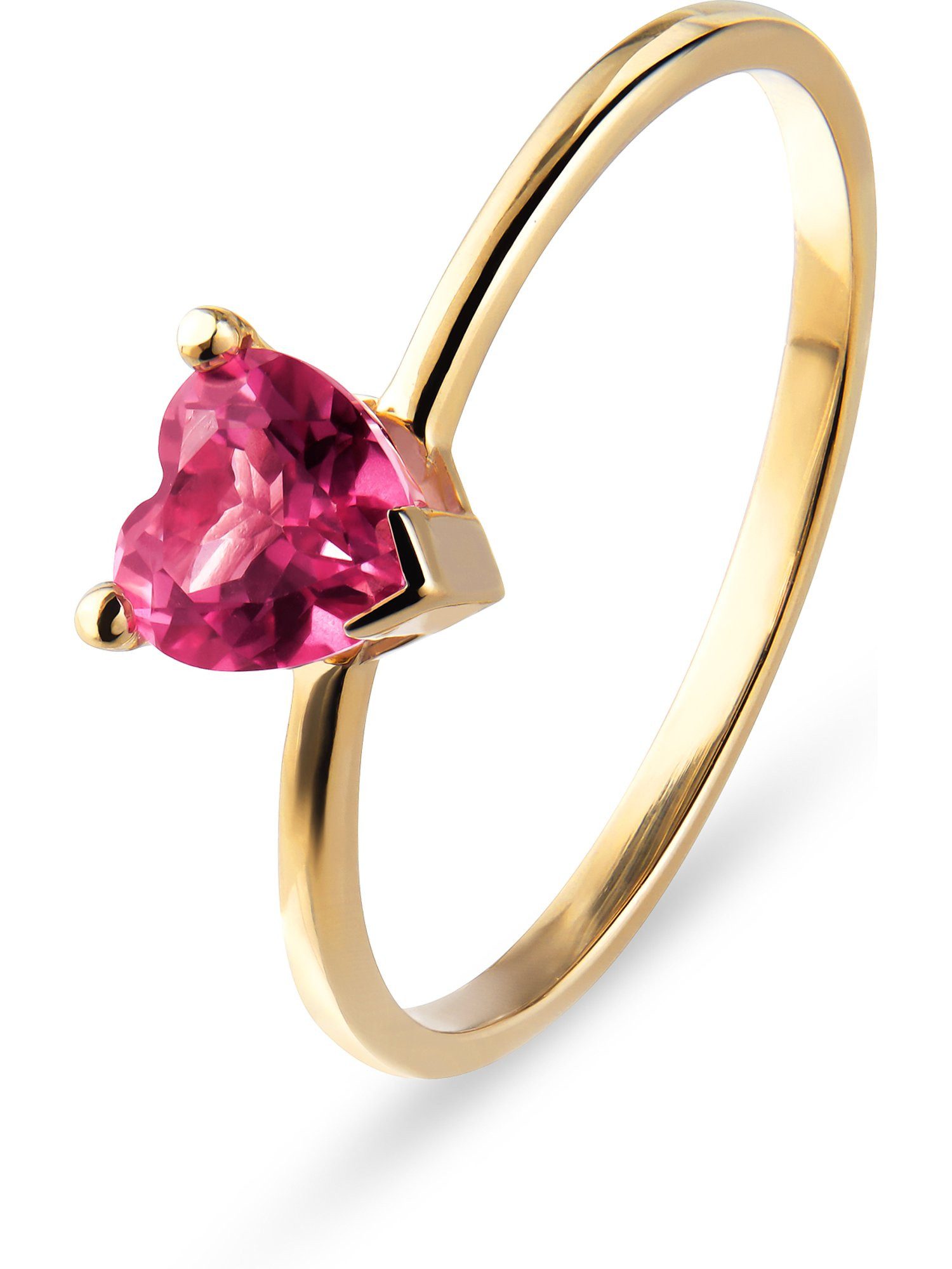 CHRIST Goldring CHRIST Damen-Damenring 375er Gelbgold 1 Topas Herz günstig online kaufen