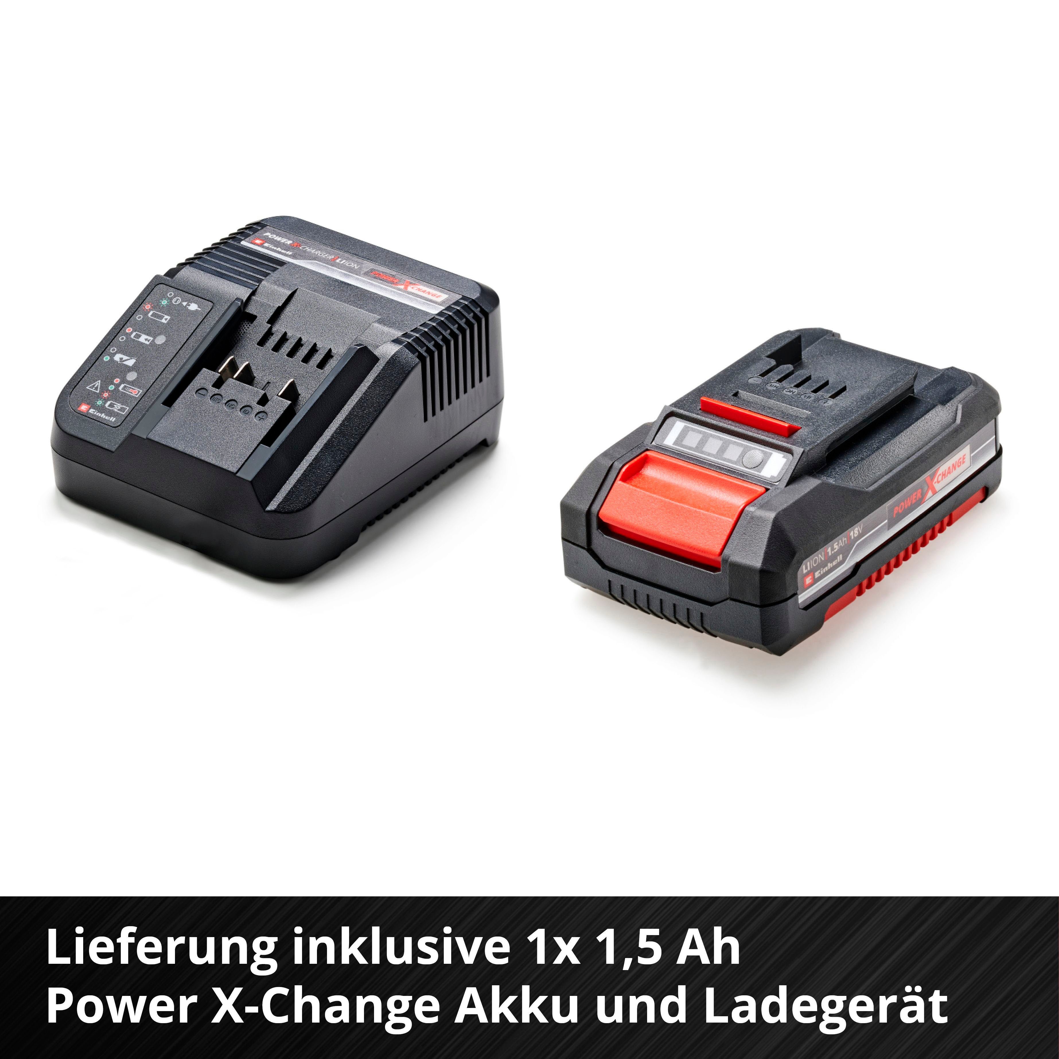 Akku U/min, Li, Ladegerät Akku-Bohrschrauber Einhell TC-CD 550 und inkl. 18/35 max. (Set),