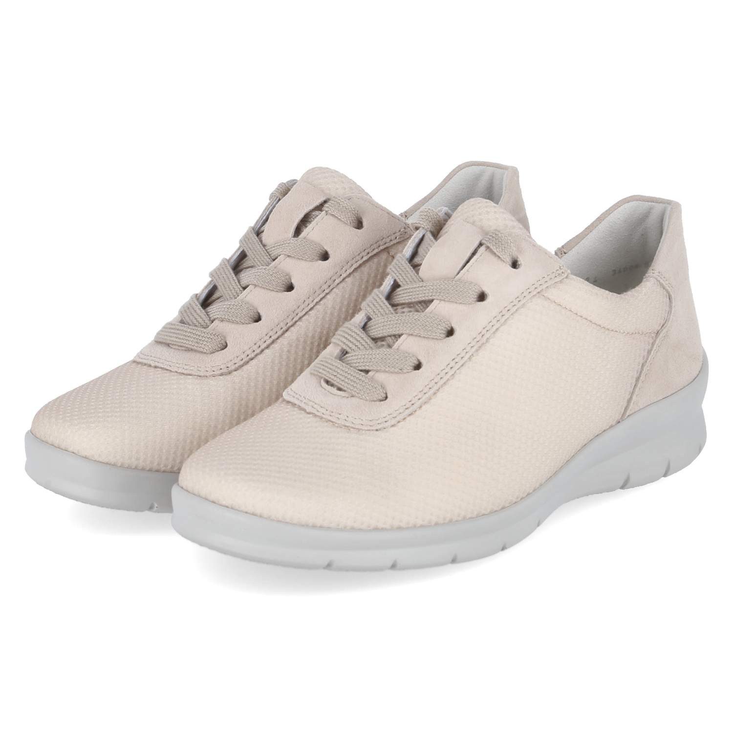 Semler Semler Schnürschuhe X2055450/032 SP Damen Leder & Textil beige Schnürschuh