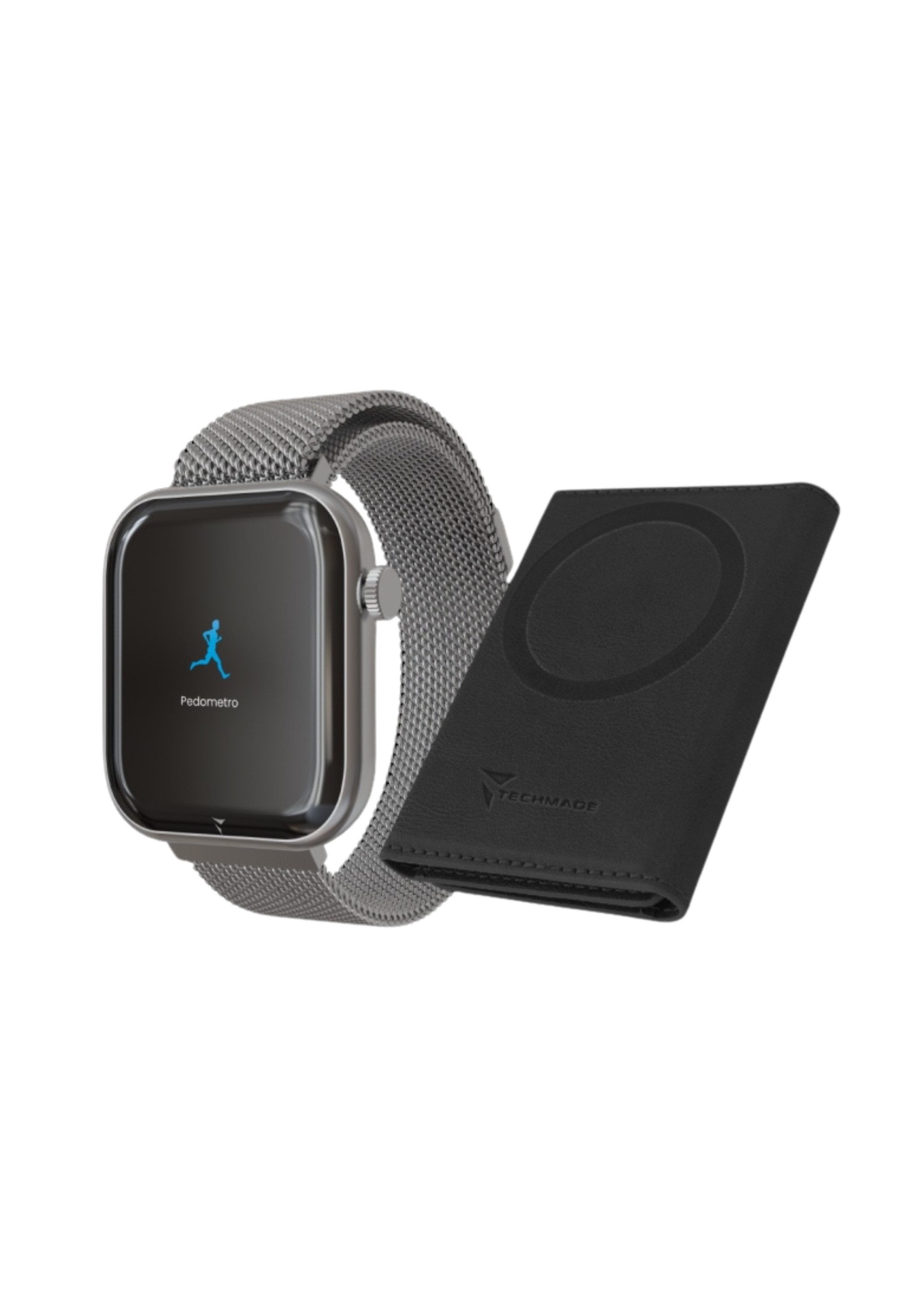 Techmade Smartwatch Glam mit Künstlicher Intelligenz - Bundle-Pack Smartwatch (TechS) Set