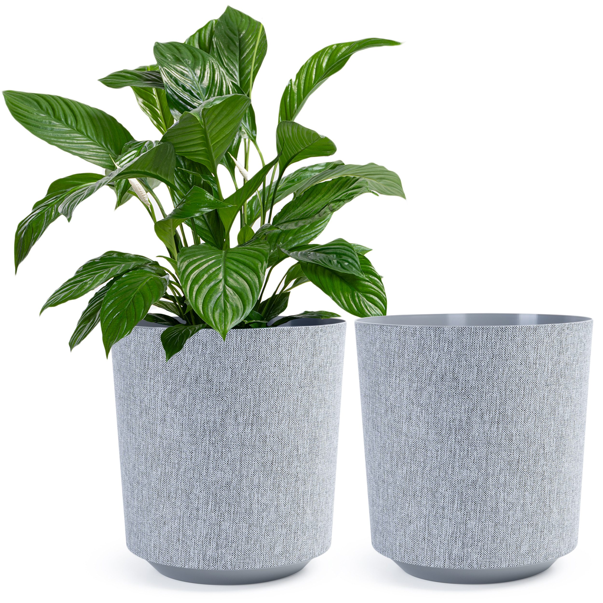 KONZEPT Blumentopf Pflanztopf in Textil-Optik (2 günstig online kaufen