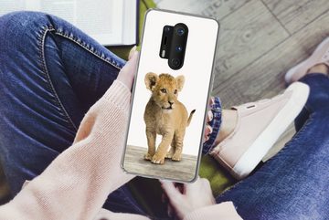 MuchoWow Handyhülle Löwe - Junge - Kinder - Jungen - Tiere - Mädchen, Phone Case, Handyhülle OnePlus 8 Pro, Silikon, Schutzhülle