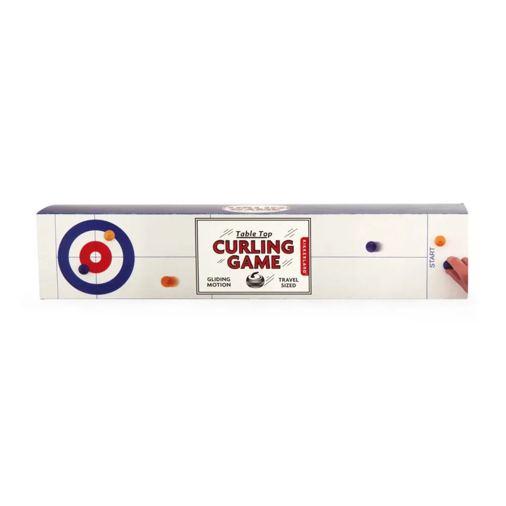 Kikkerland Spiel Table Top Curling Game (Spiel)