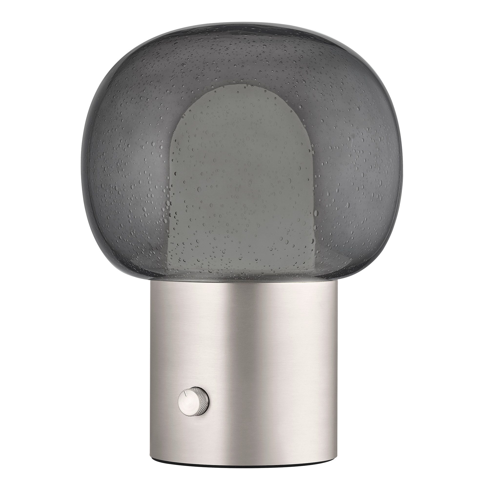 blomus Tischleuchte -IRIS- Größe H 32 cm, Ø 24 cm, Tischlampe Indoor, Leuchtmittel, warm, mix, cold, Wahl von drei Lichttönen, inkl. Ladestation
