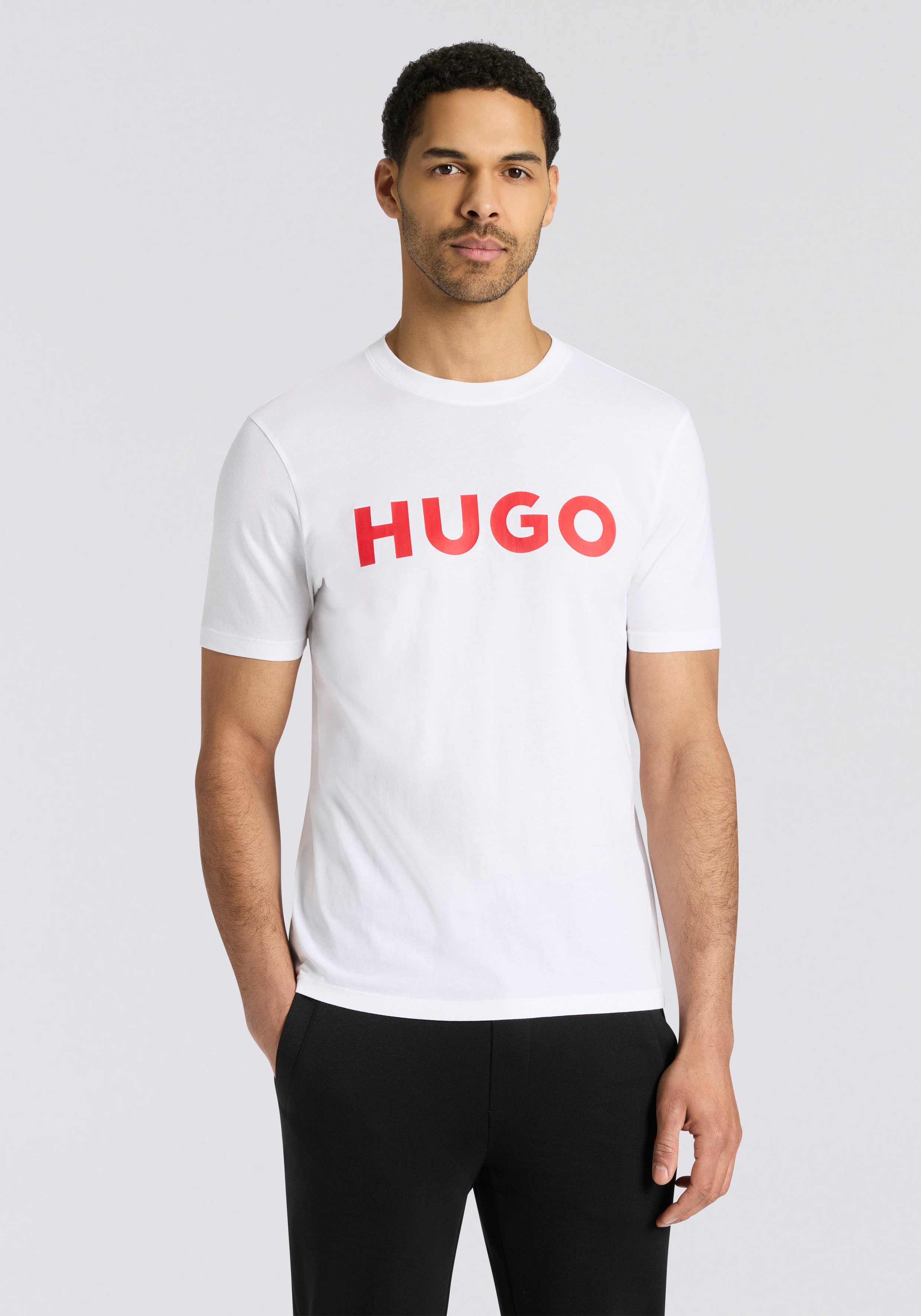 HUGO T-Shirt Dulivio Rundhalsausschnitt, Regular Fit, Must have Basic günstig online kaufen