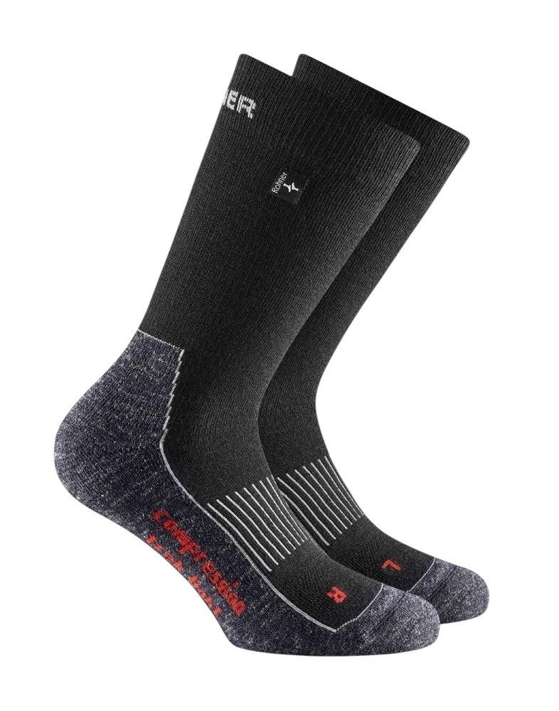 Wandersocken Compression Trek Light l/r (Trekking) schwarz - 1 Paar