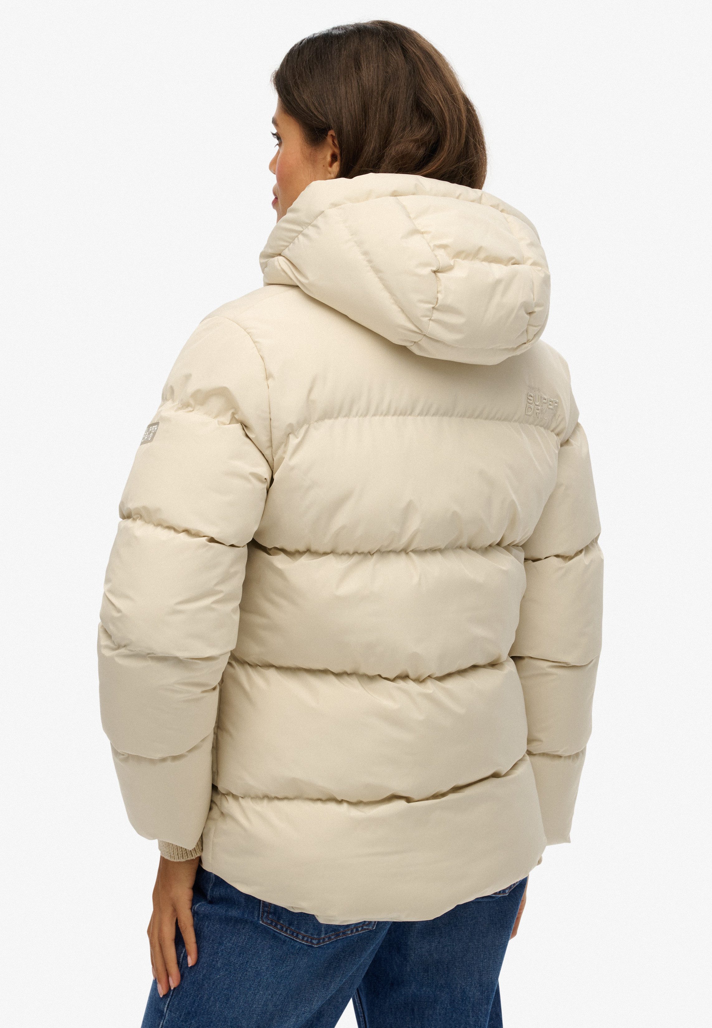 Superdry Steppjacke HOODED 5 BAFFLE SPORTS PUFFER mit Reißverschluss, aus Polyester und Kunstfaser, Relaxed Fit – Bild 3 von 5