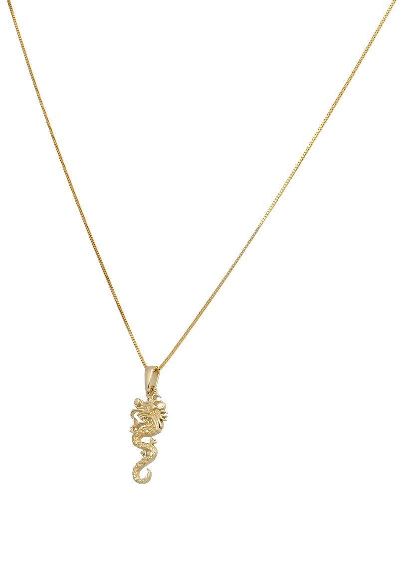 Kette mit Anhänger Schmuck Geschenk Gold 375 Halsschmuck Halskette Goldkette Venezianer