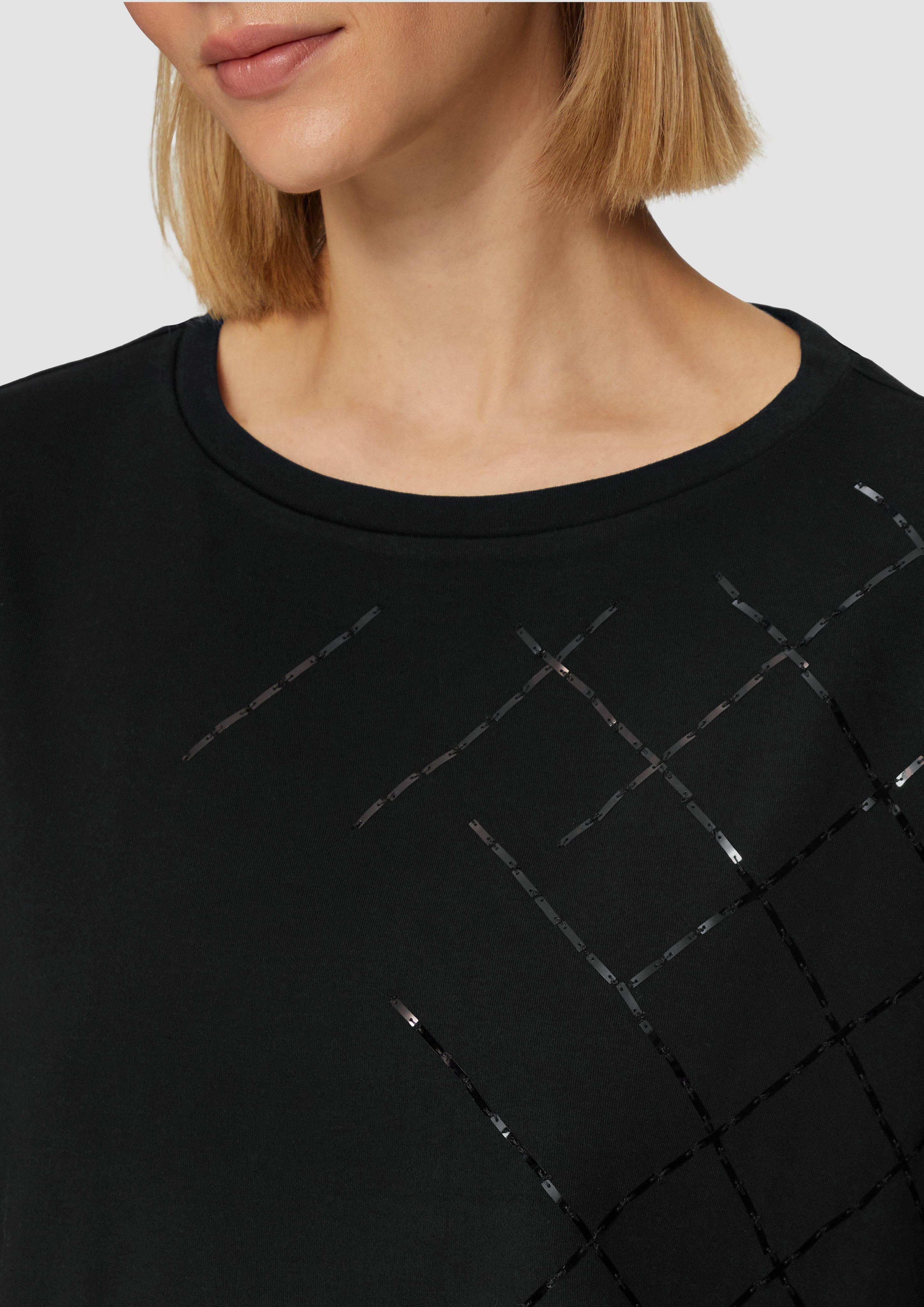 s.Oliver BLACK LABEL Kurzarmshirt T-Shirt mit günstig online kaufen