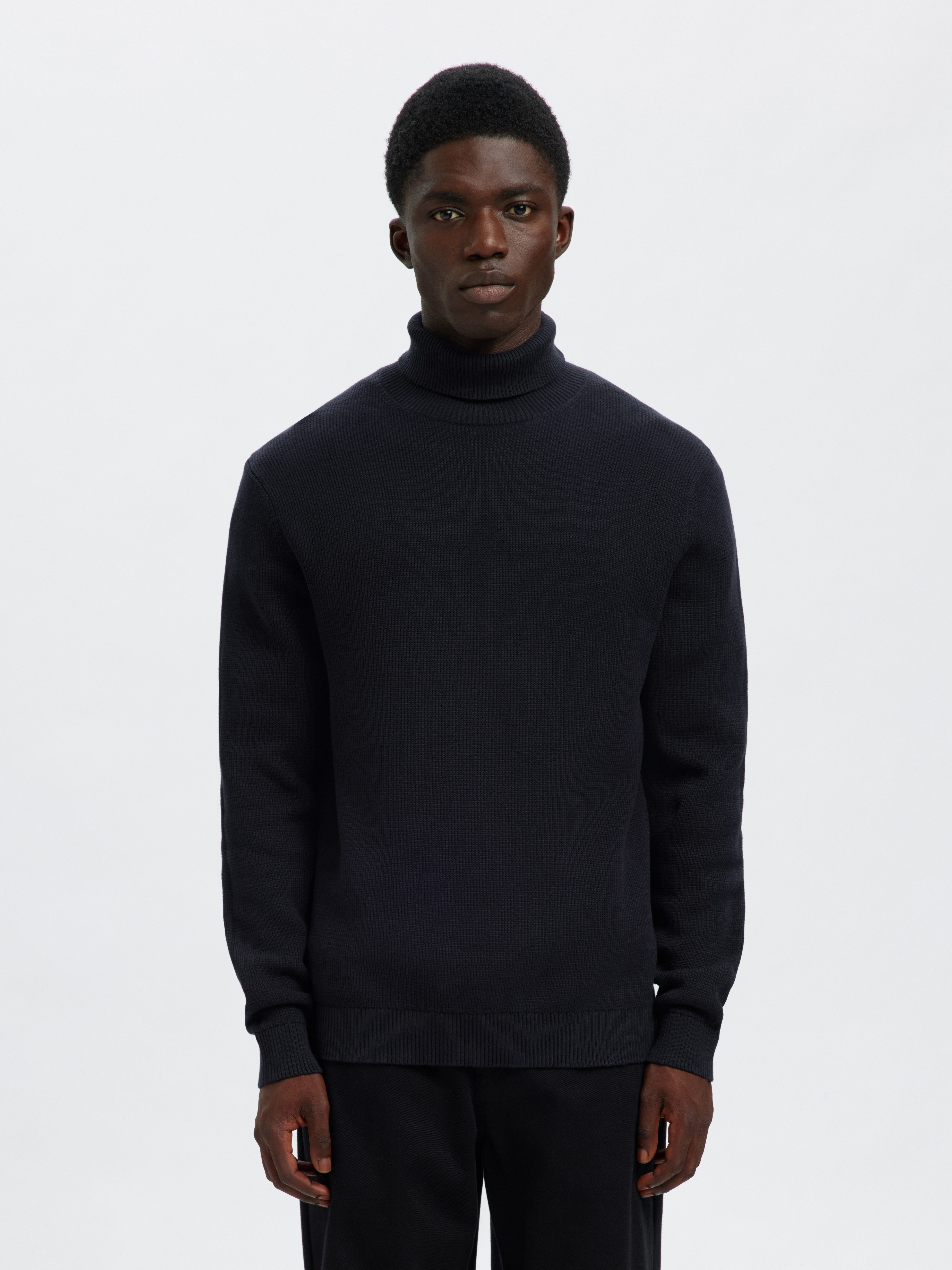 Selected Rollkragenpullover SLHDANE LS KNIT STRUCTURE ROLL NECK NOOS