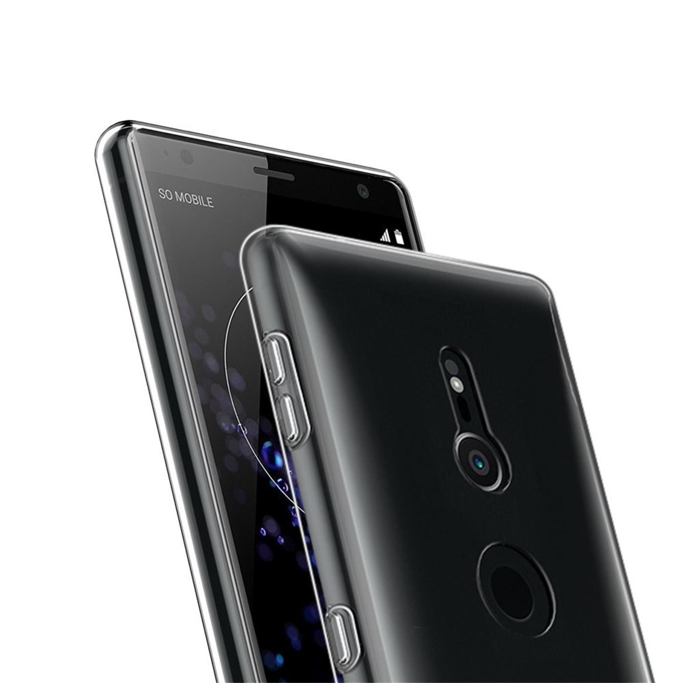 CoolGadget Handyhülle Transparent Ultra Slim Case für Sony Xperia XZ3 6 Zoll, Silikon Hülle Dünne Schutzhülle für Sony XZ3 Hülle