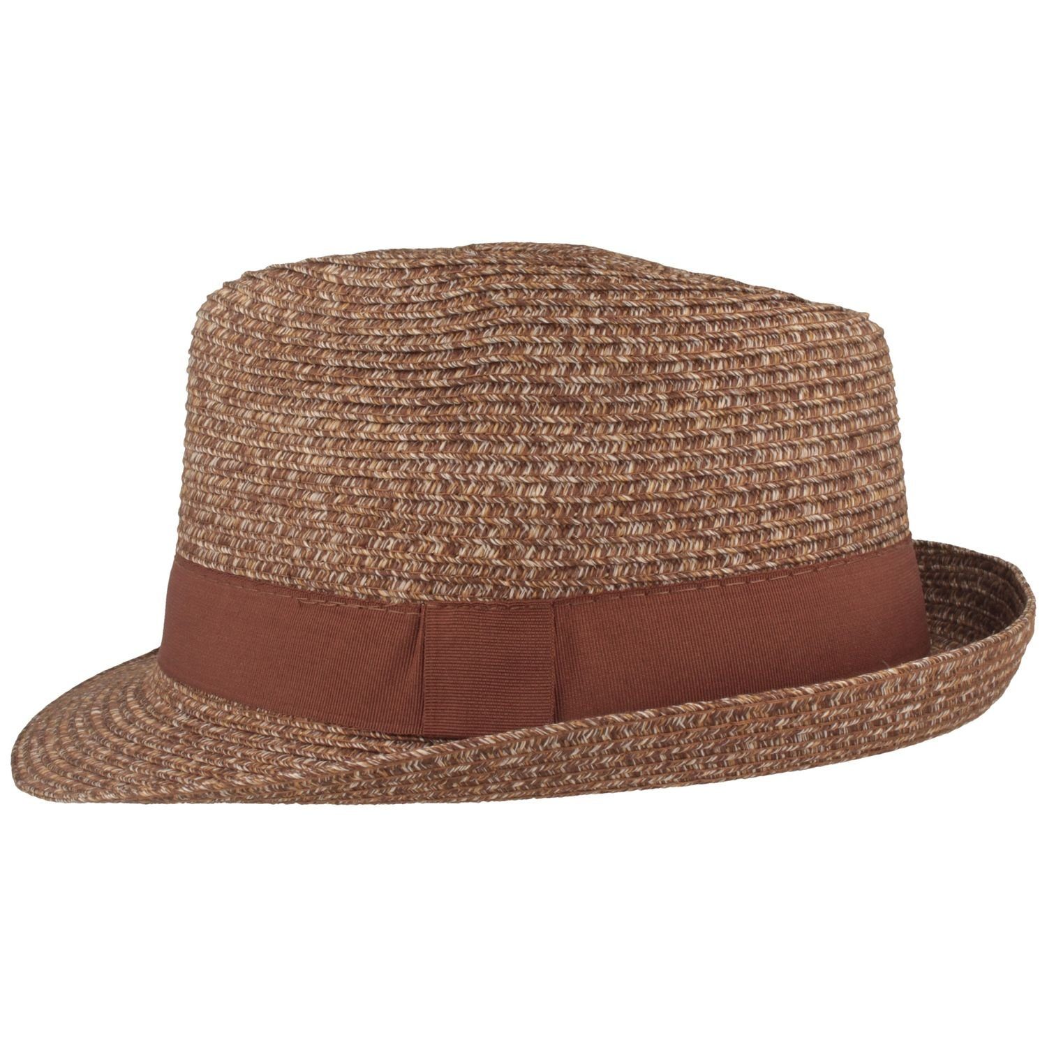 Breiter Strohhut knautschbarer Trilby aus Baumwollmix günstig online kaufen