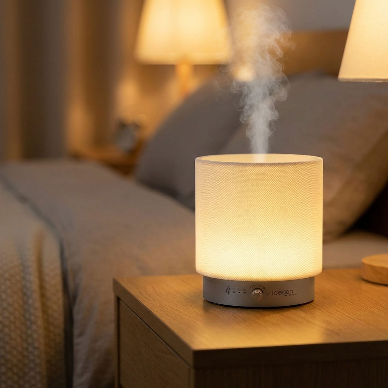 shop'n smile ideoon Diffuser Aroma Diffuser 140ml LED Beleuchtung dimmbar Elektrische Duftlampe 12W