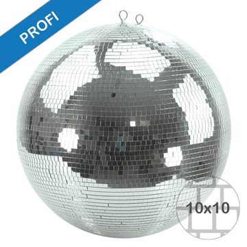 SATISFIRE Discolicht Spiegelkugel 50cm silber Safety Discokugel Mirrorball Party Disko Deko