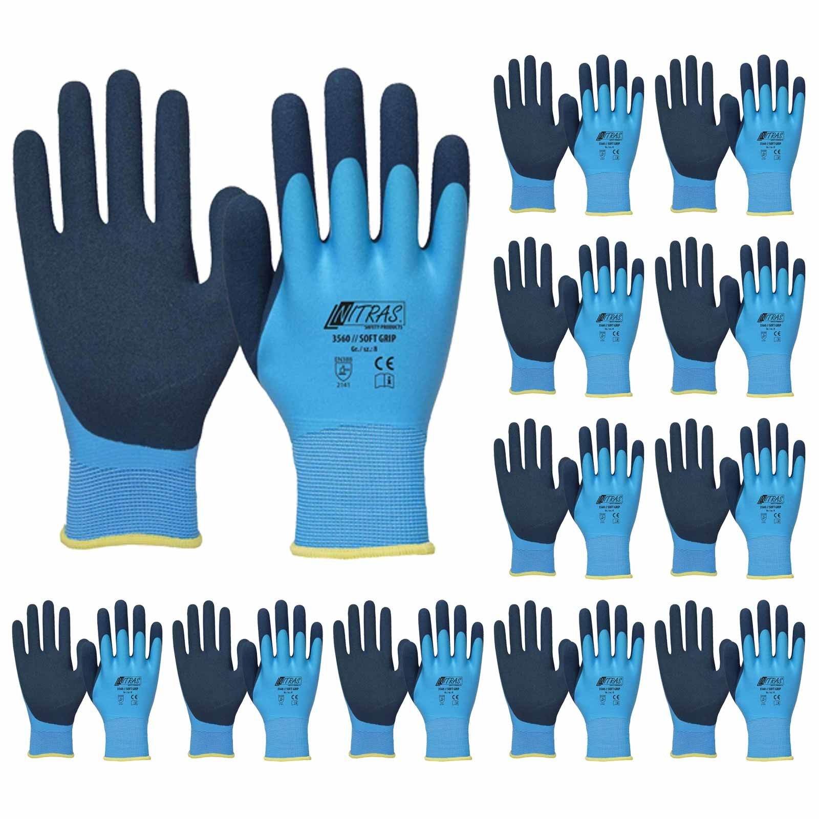 Nitras Latexhandschuhe Soft Grip Polyesterhandschuhe 3560 günstig online kaufen
