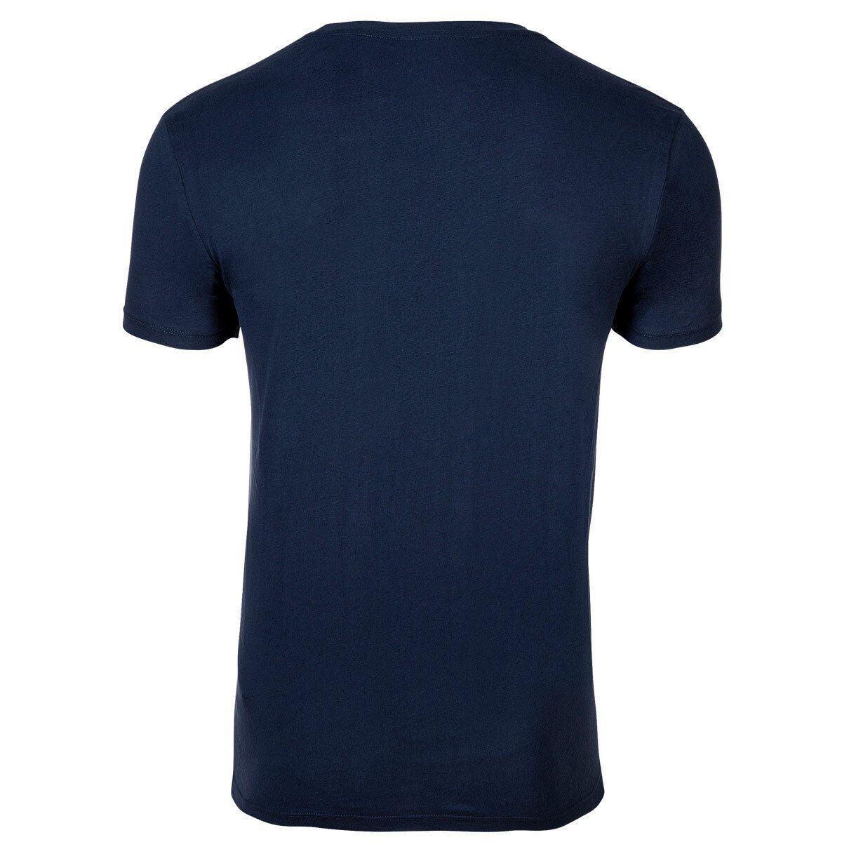 Pack 2er T-Shirt, Marine/Weiß Gant - Herren V-Ausschnitt, T-Shirt V-Neck