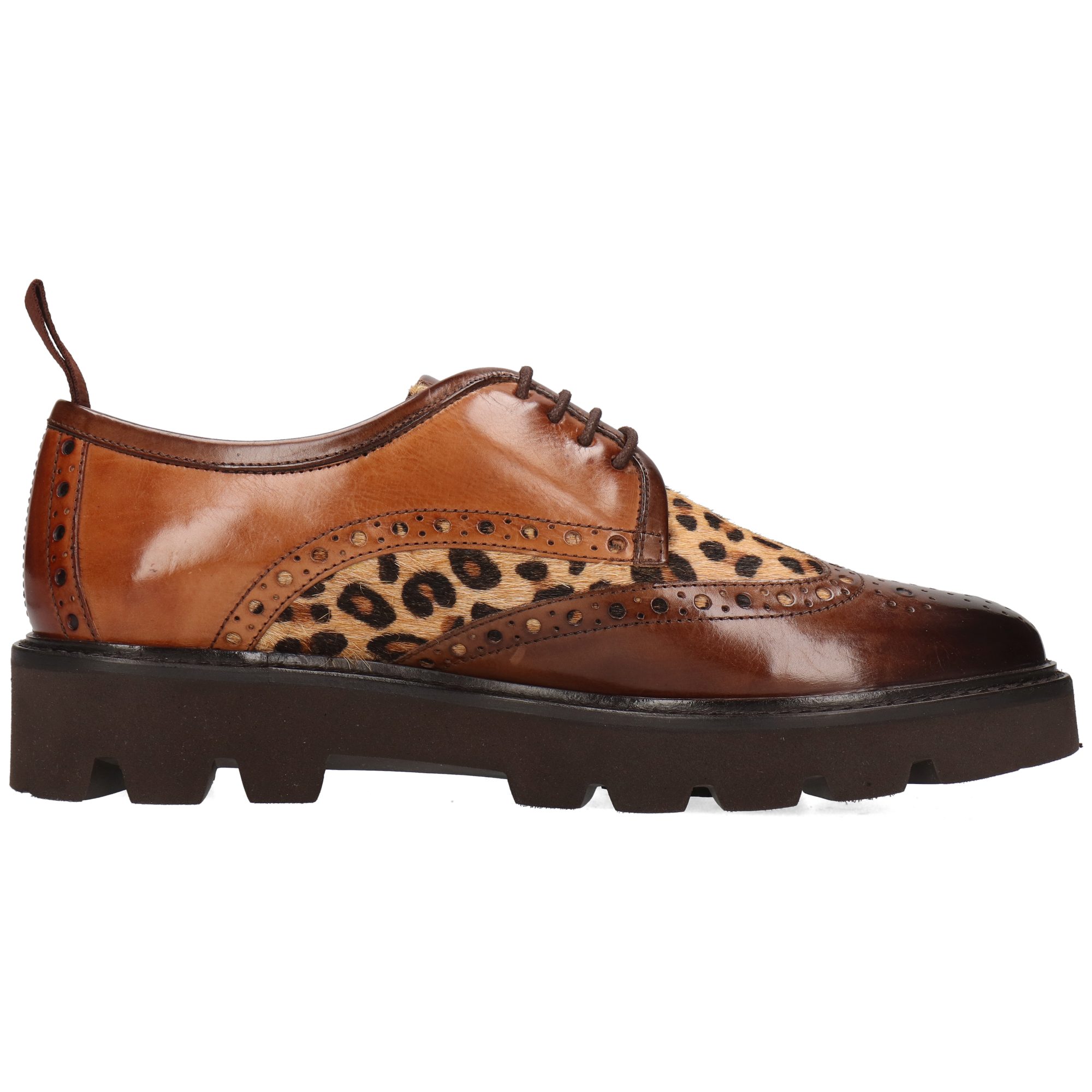 Melvin & Hamilton Selina 84 Leder-Plateau Schuhe für Damen Schnürschuh Plateausohlen, Echtes Leder