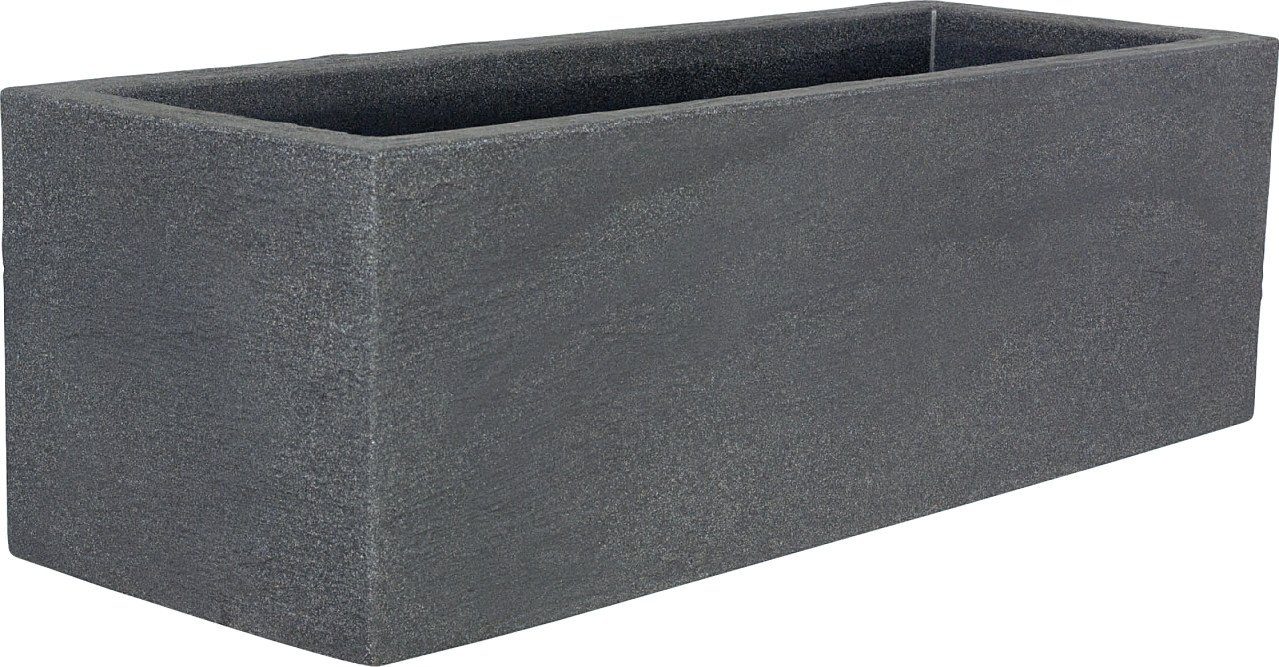 Pflanzkübel Geli Pflanztopf Kubus 80 x 30 x 27 cm anthrazit