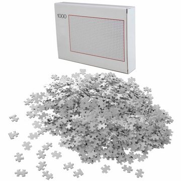 HAC24 Puzzle 2x Erwachsenenpuzzle Geduldsspiel Erwachsene Knobelspiel, 2000 Puzzleteile, Schwarz und Weiß 38 x 26 cm für Puzzlekönner
