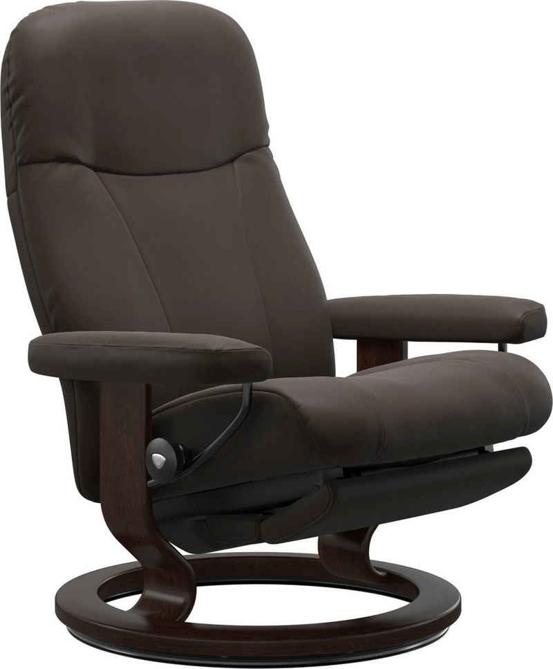 Stressless® Relaxsessel Garda, verstellbar, optional 2-motorisch, Größe M & L, Gestell Braun