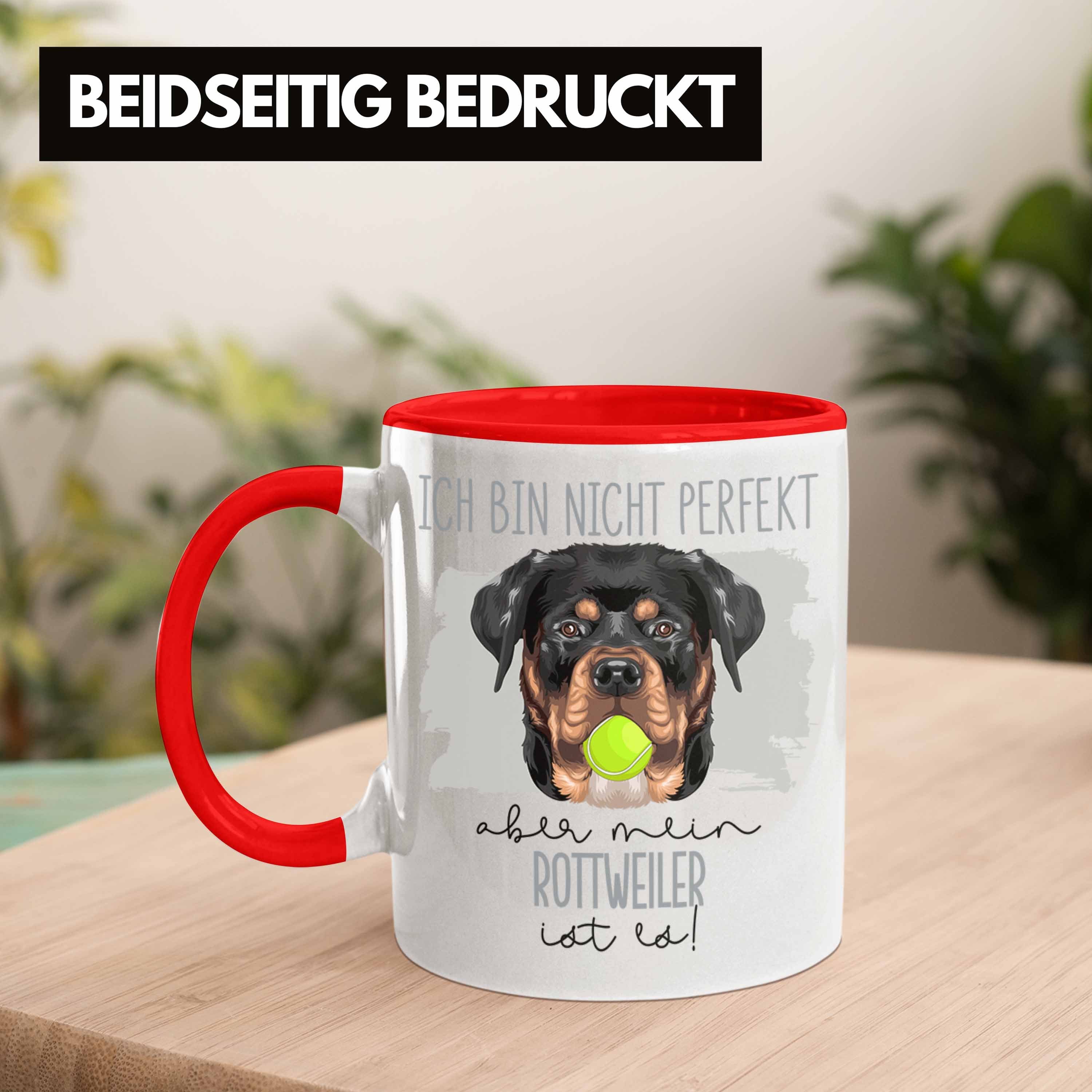 Trendation Tasse Geschenkidee Besitzer Spruch Lustiger Geschenk Besitz Tasse Rottweiler