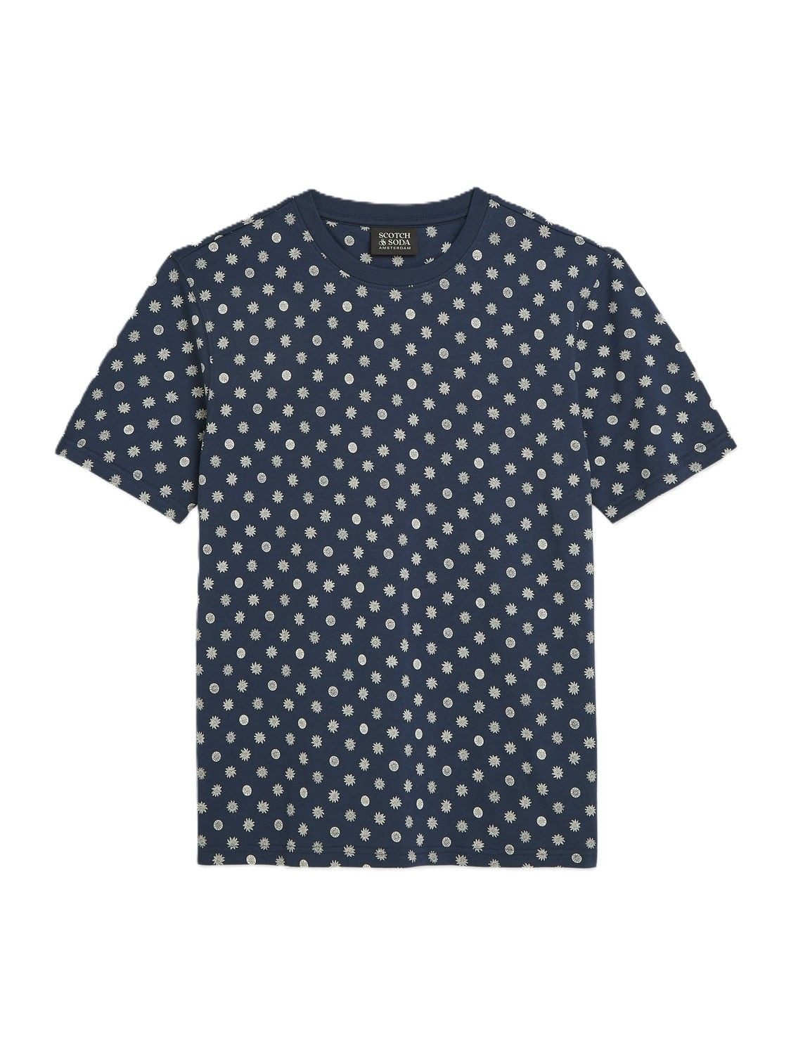 Scotch & Soda T-Shirt Micro-printed regular-fit T-shirt günstig online kaufen