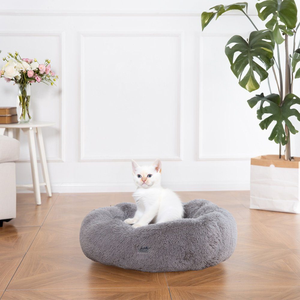 HOME DELUXE Tierbett Haustierbett MUFFIN - Größenauswahl 60/80/120, Polyester, mit Schondecke, abnehmbare Bezüge, Hundekissen