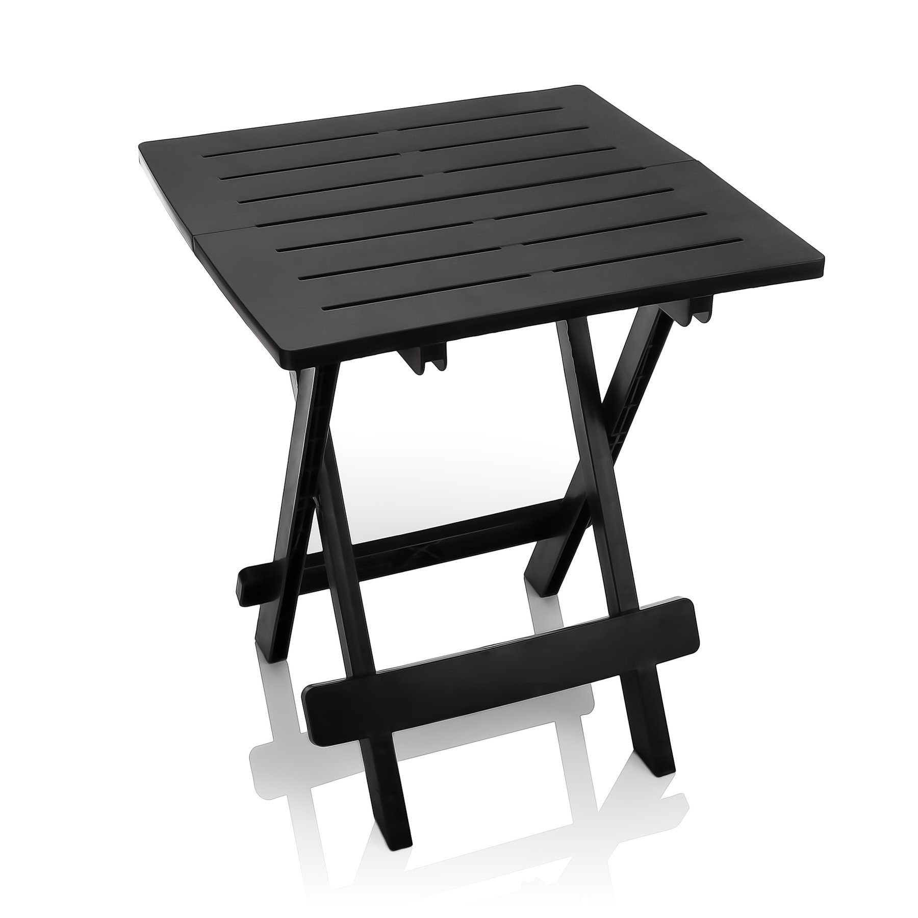 BigDean Klapptisch Beistelltisch klein in anthrazit aus Kunststoff (1-St), günstig online kaufen