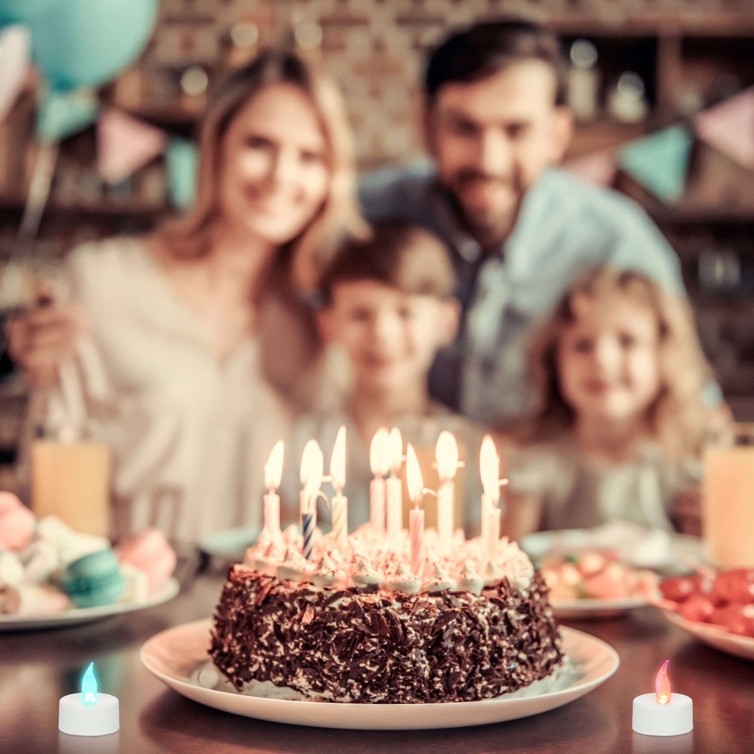 relaxdays LED-Kerze LED Teelicht Farbwechsel im günstig online kaufen
