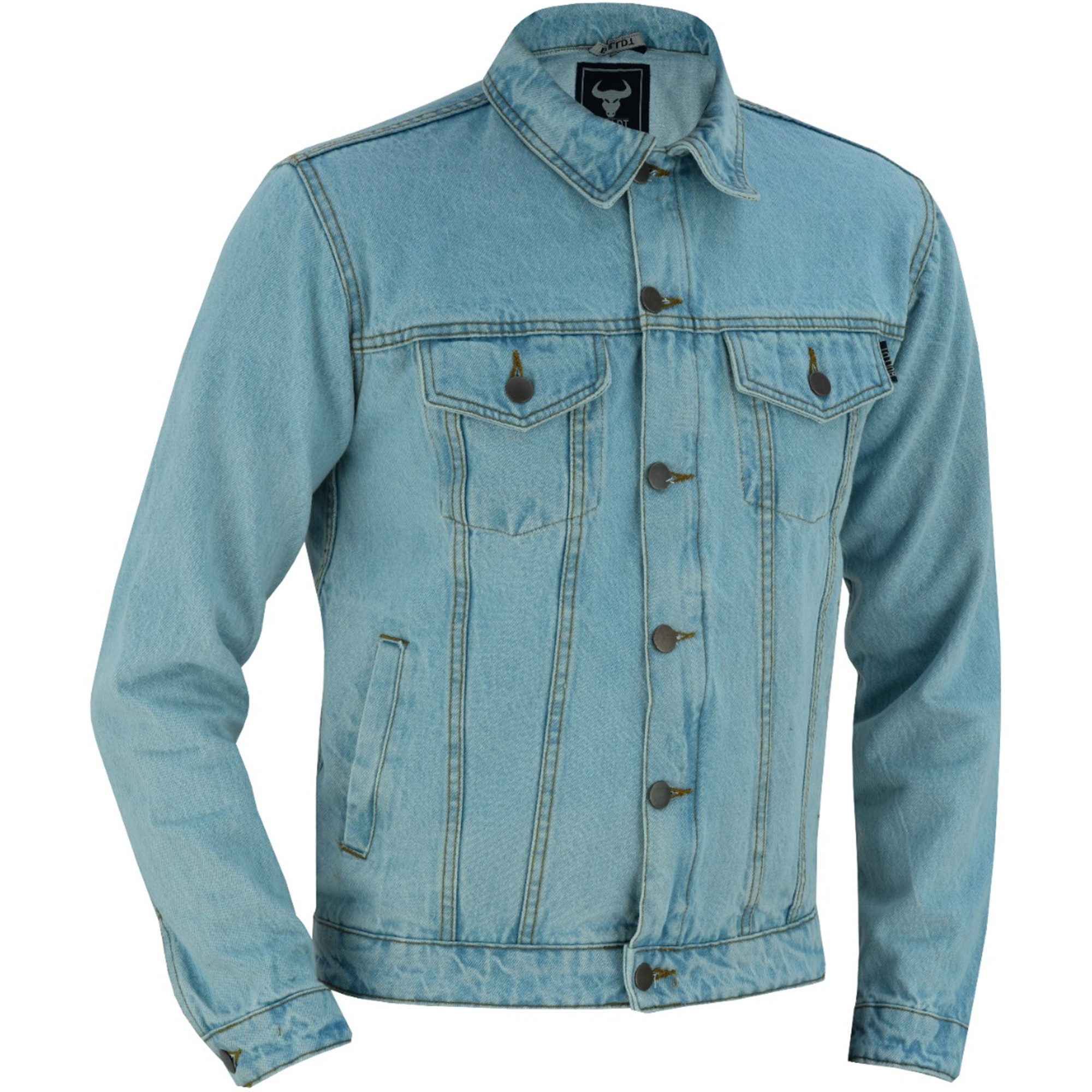 BULLDT Motorradjacke BLD312J Denim BULLDT Motorradjacke Jeansjacke biker Trucker Jacke – Bild 5 von 5