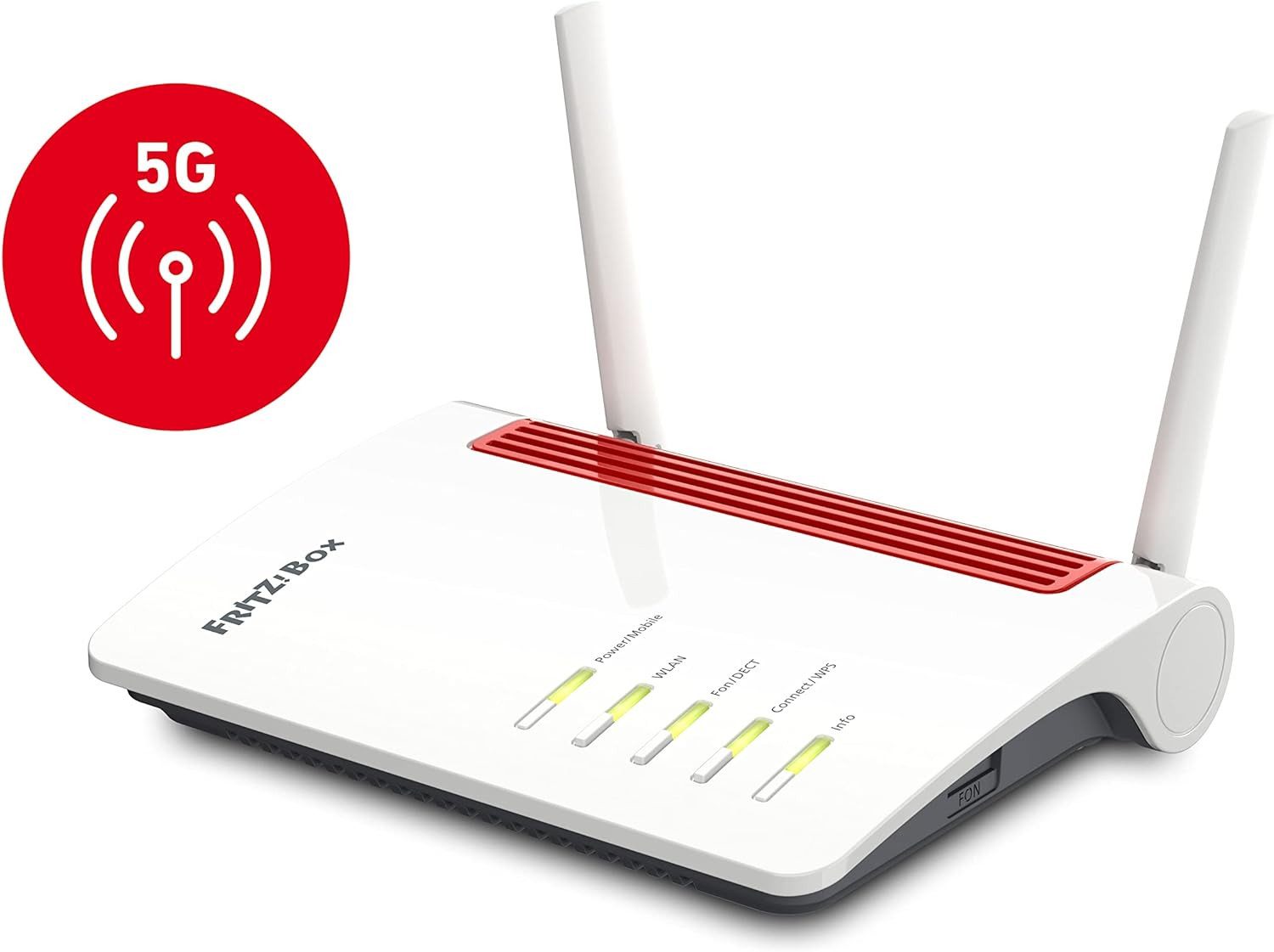 FRITZ!Box 6850 5G Router - Integriertes LTE Modem - Mobilfunk WLAN-Router
