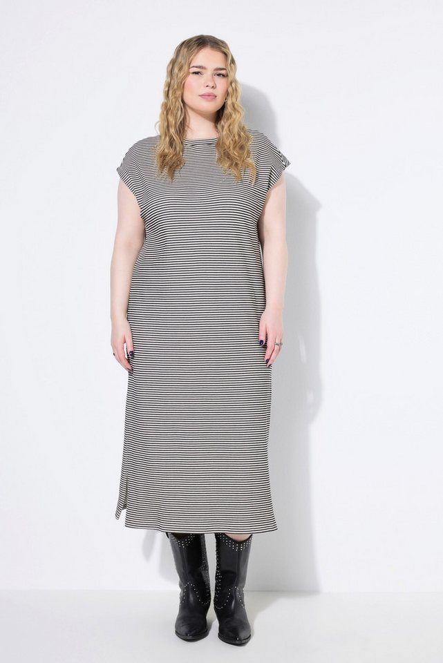 Studio Untold Jerseykleid Midi-Jerseykleid oversized Ringel