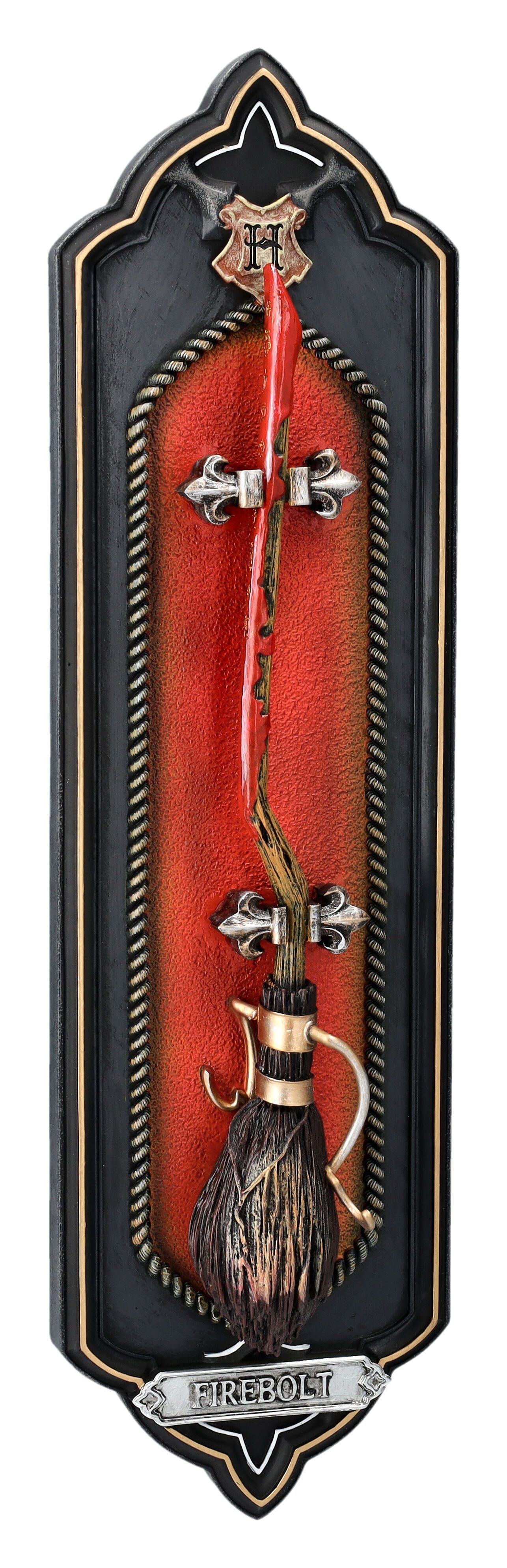 Figuren Shop GmbH Wanddekoobjekt Wandrelief Harry Potter - Besen Feuerblitz - Wanddeko Fantasy
