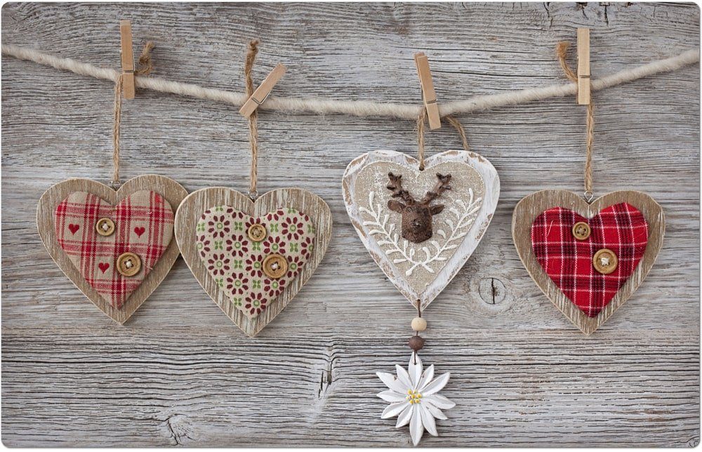 matches21 HOME & HOBBY Platzset Abwaschbare Tischsets 4er Set Landhaus-Stil günstig online kaufen