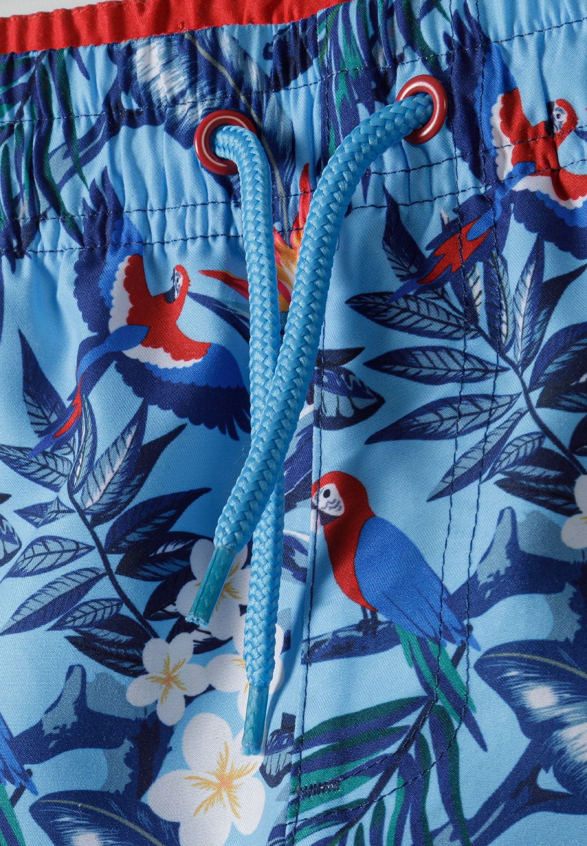 MINOTI Boxer-Badehose MINOTI Badeshorts Jungen – Board-Shorts mit Tropical-Print schnelltrocknend, mit Kordelazug