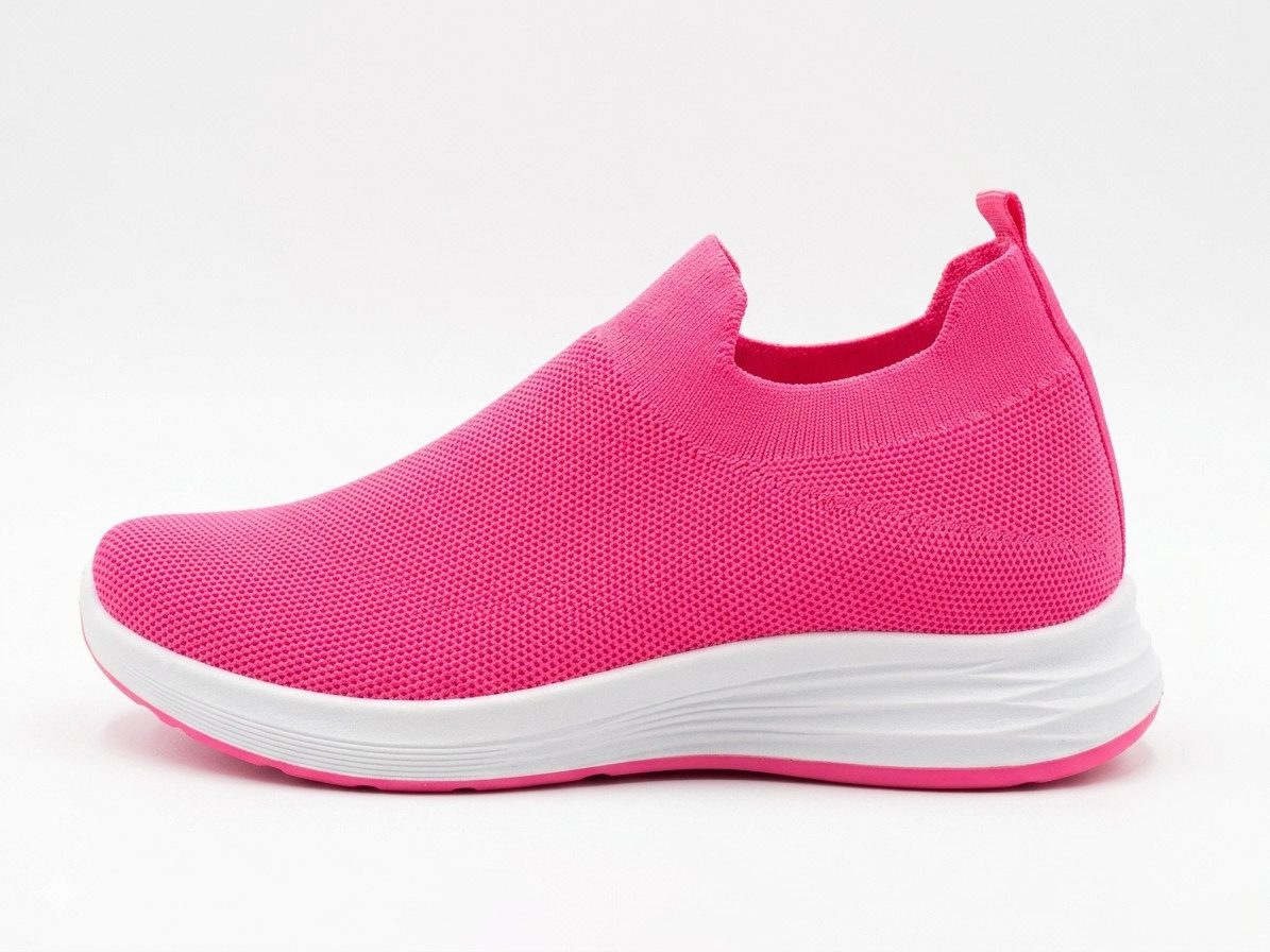 Pogolino PG160 Slip-On Sneaker Damen Slip-On Sneakers dehnbar herausnehmbare Sohle atmungsaktiv