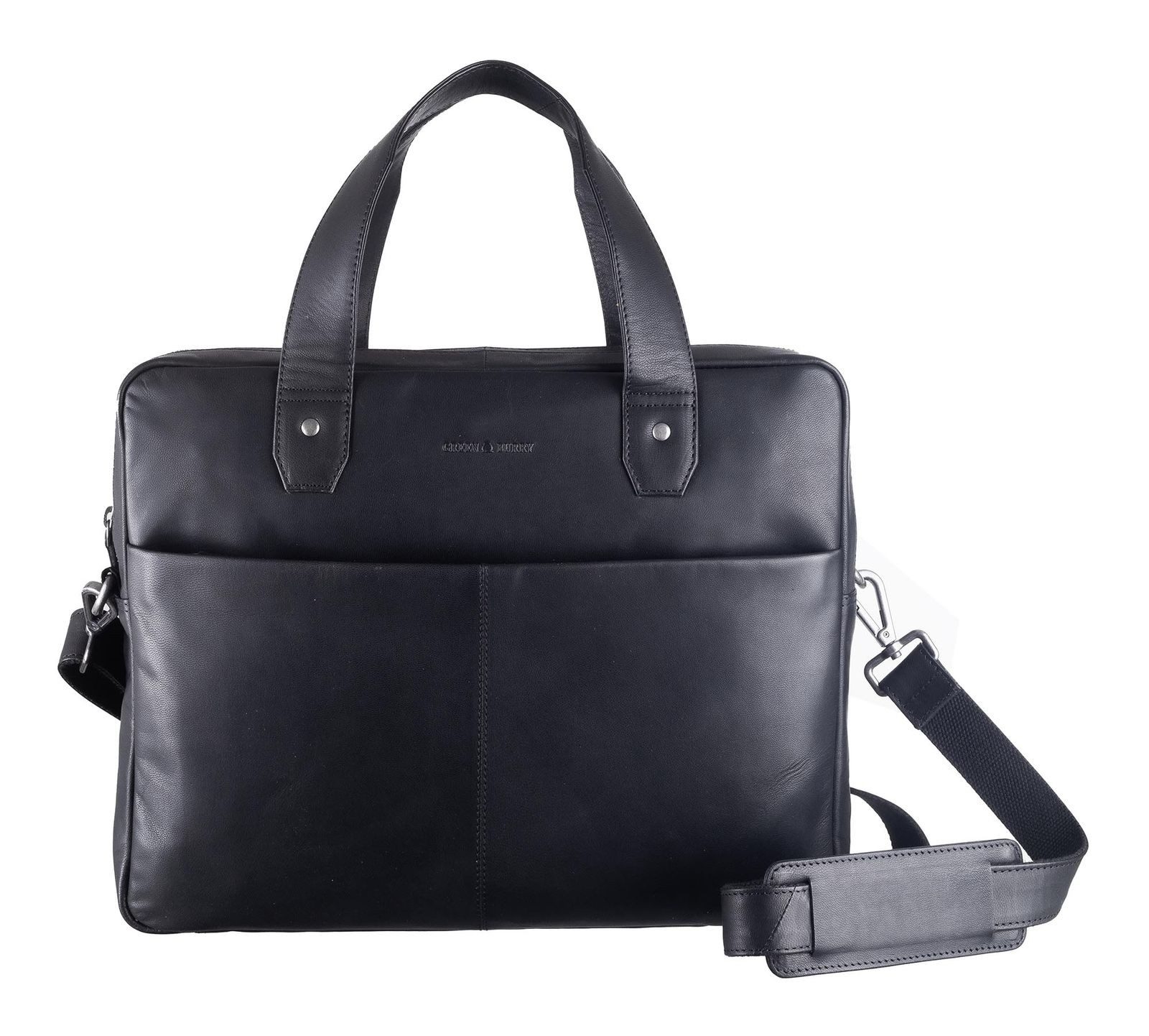 Greenburry Businesstasche Business Bag, aus echtem Ziegenleder