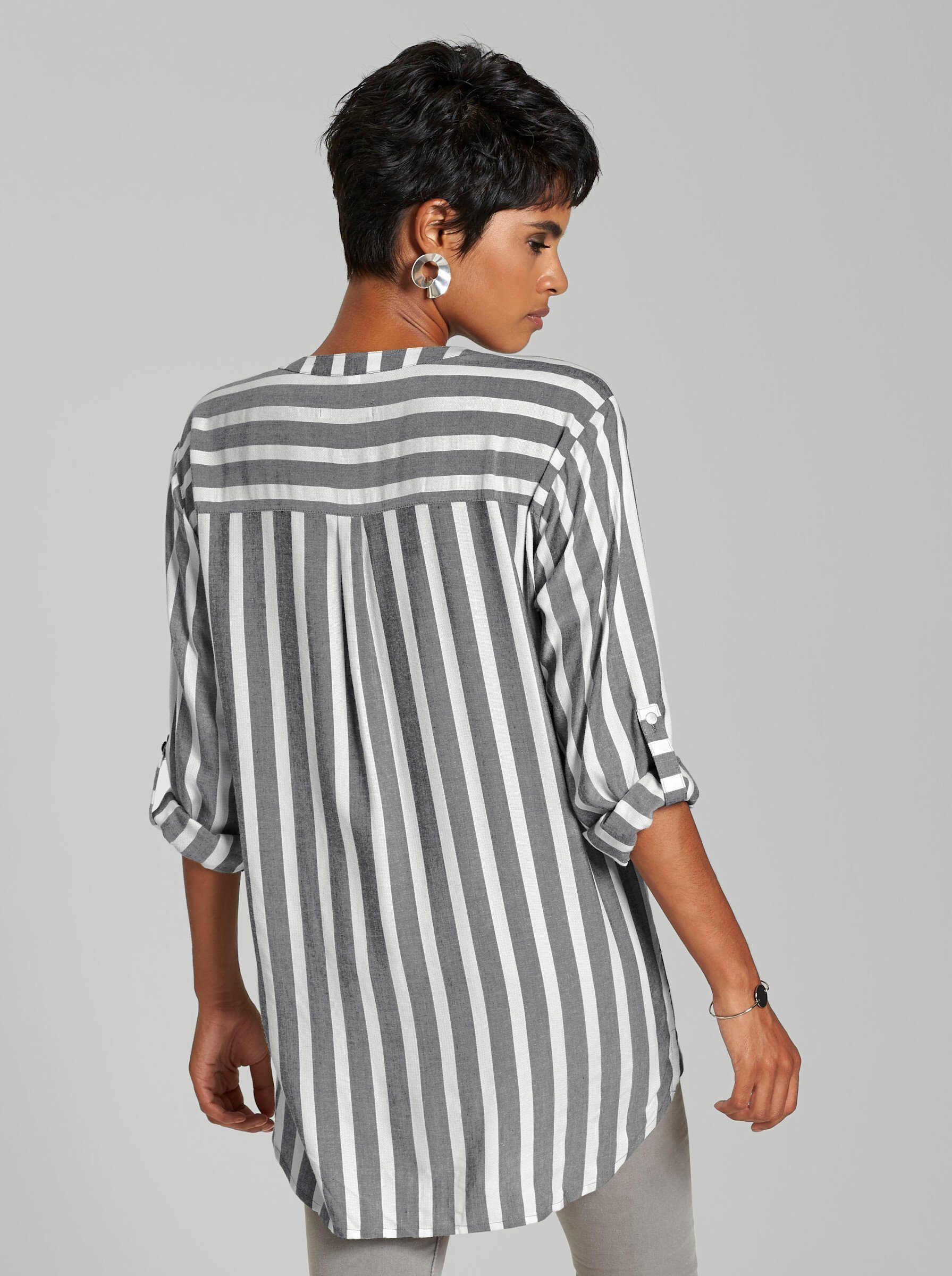 Klassische Bluse Gestreifte Bluse