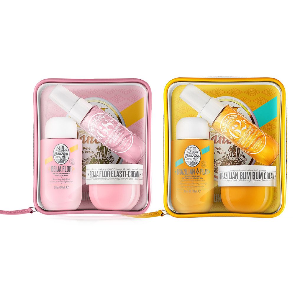 Sol de Janeiro Pflege-Geschenkset Sol de Janeiro Jet Set Duo Beija Flor & Bum Bum, 6-tlg., Zwei Körperpflege-Sets mit Duschcreme, Creme & Duft-Mist (6-teilig)