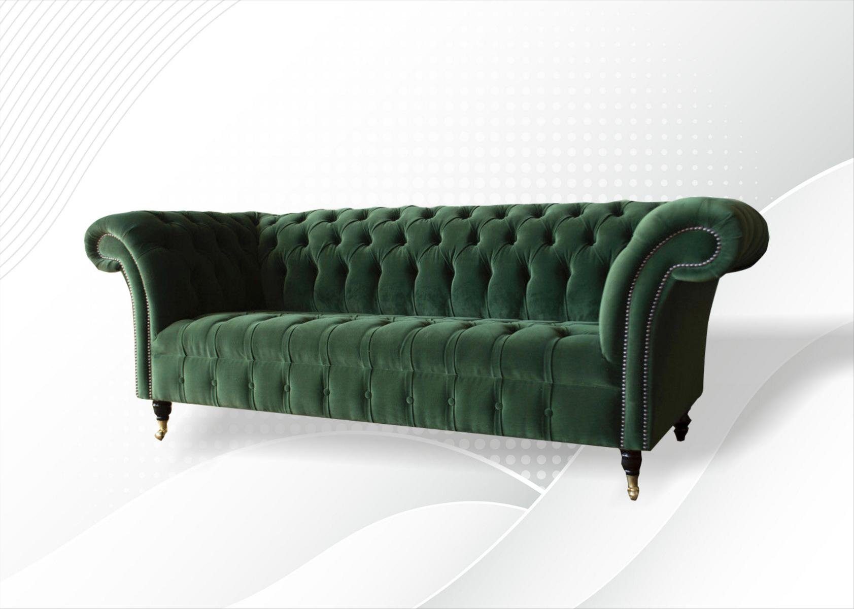 Couch Design JVmoebel 225 Chesterfield Sitzer 3 Chesterfield-Sofa, cm Sofa