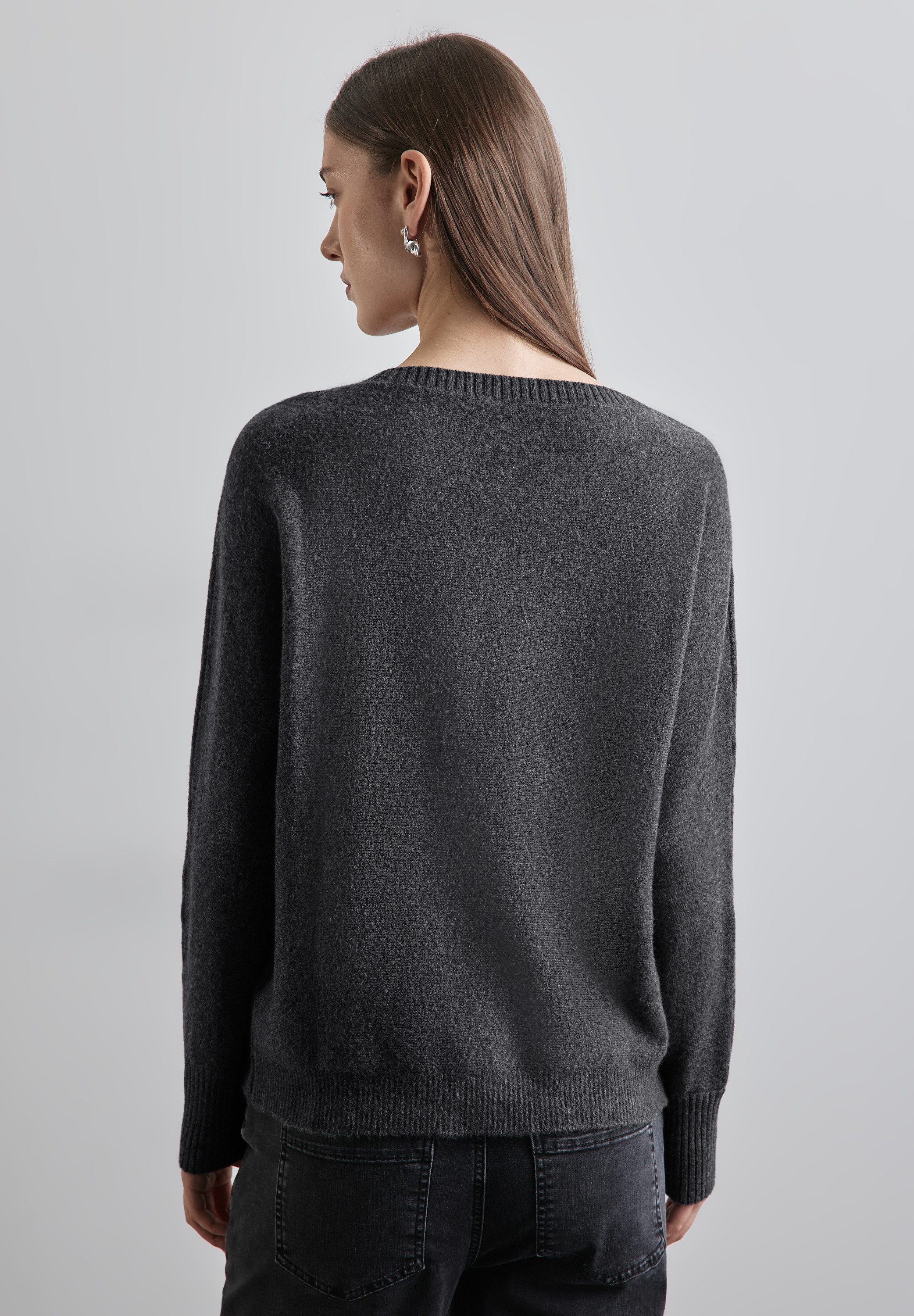 STREET ONE Strickpullover mit U-Boot-Ausschnitt günstig online kaufen