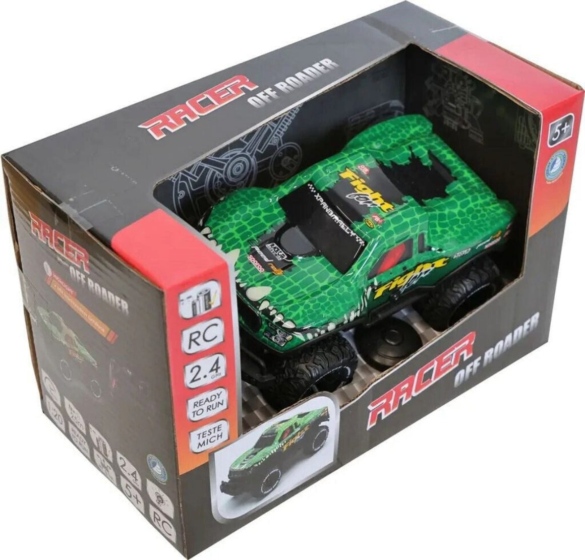 Vedes Spielzeug-Auto Racer RC Light Offroader 2.4GHz - LED Ferngesteuertes Auto