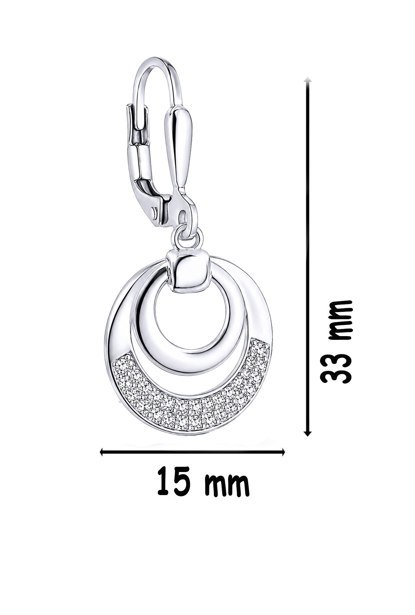 Limana Paar Ohrhänger Hängende Ohrringe 925 Silber Frauen Damen Brisur Geschenk Idee (inkl. Schmuckbox), Geschenk Ostern Muttertag Weihnachten Geburtstag Schmuck für jeden Tag