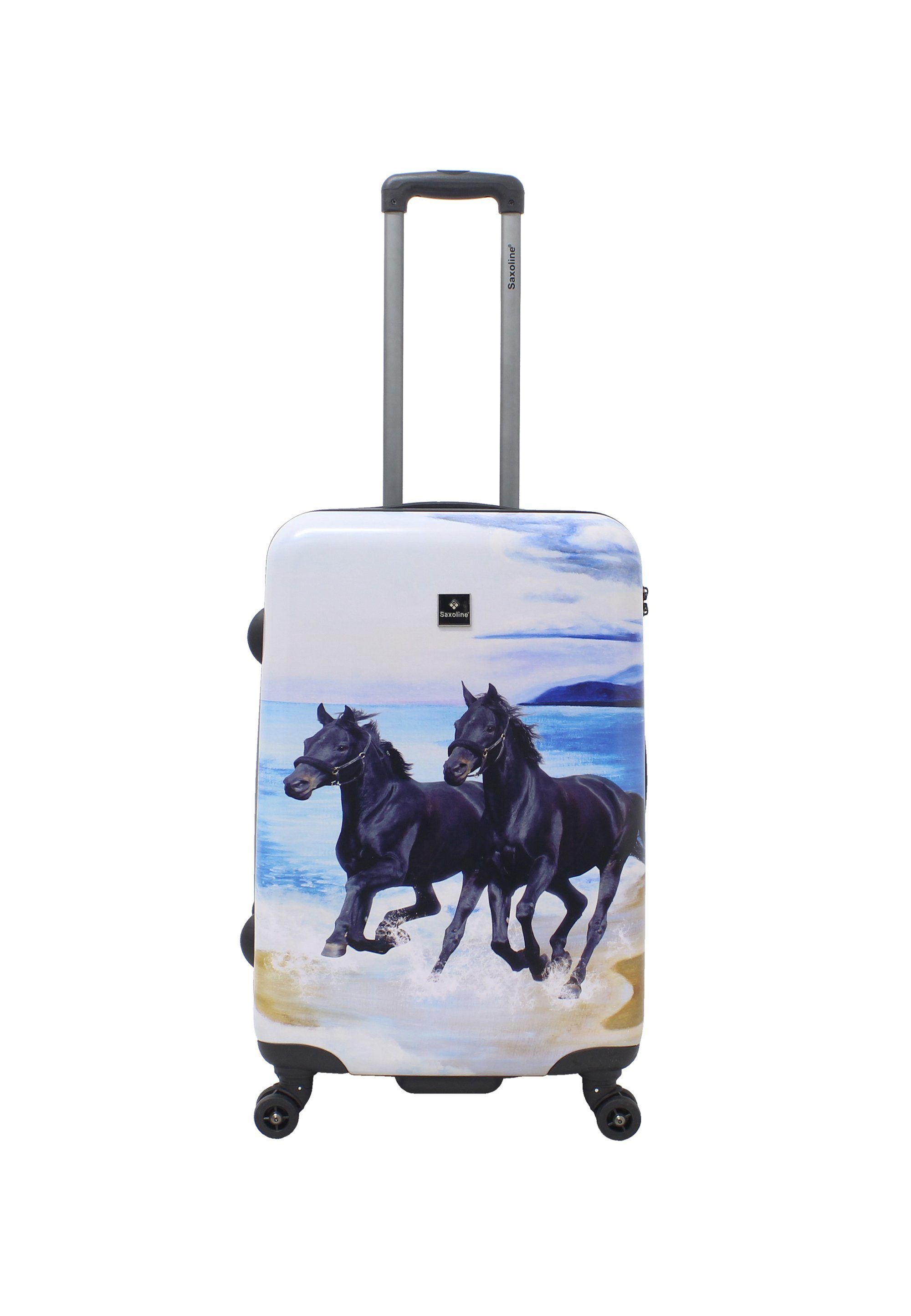 Saxoline® Koffer Horse, mit praktischen Tragegriffen