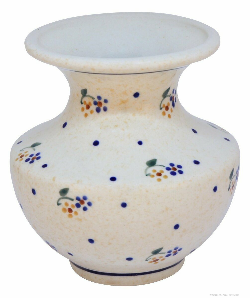 Bunzlauer Keramik Tischvase Bunzlauer Keramik 300 ml Vase "Emilia" 11cm – Blumenvase, Dekor 111