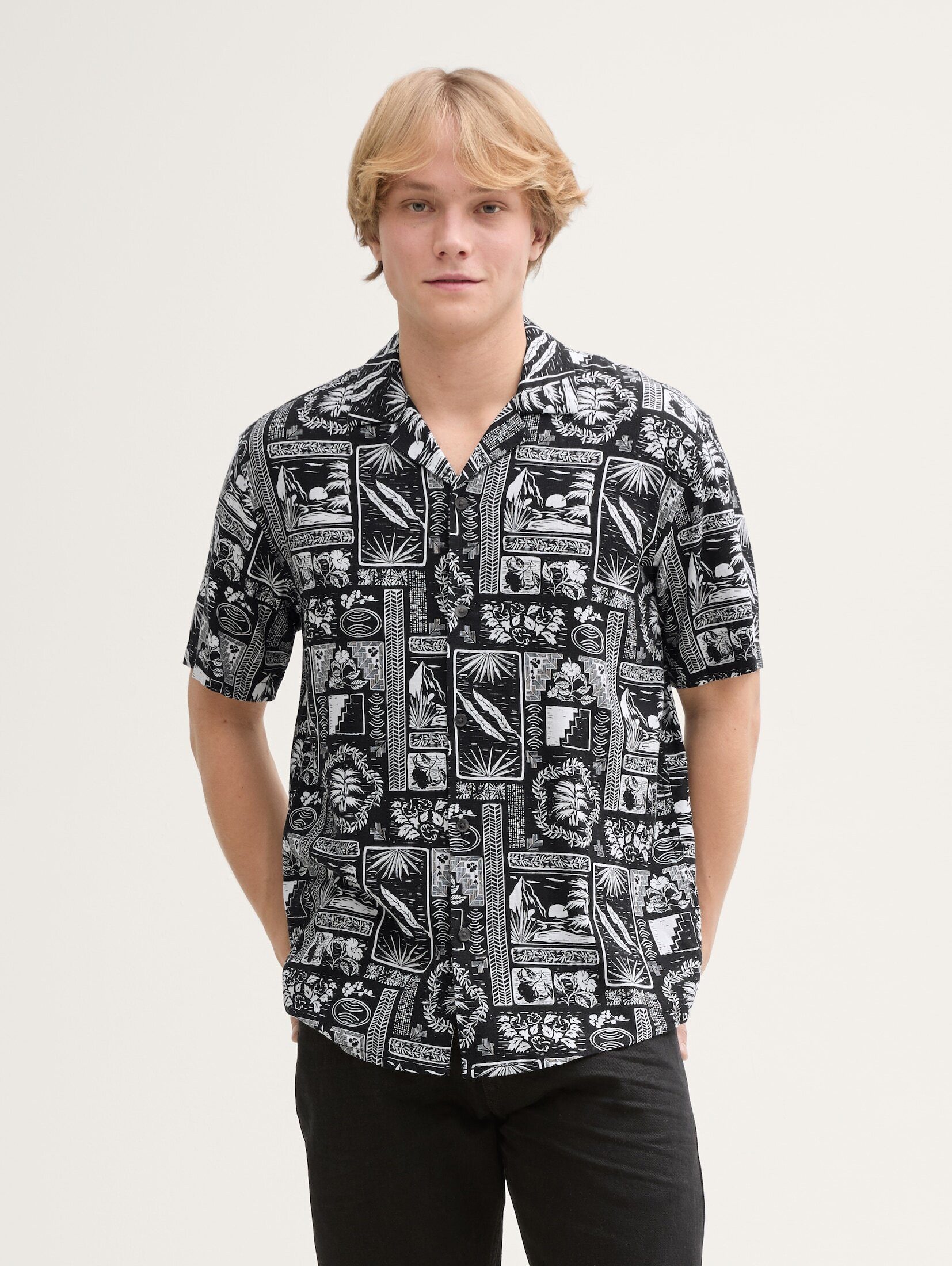 TOM TAILOR Denim Kurzarmhemd Relaxed Fit günstig online kaufen