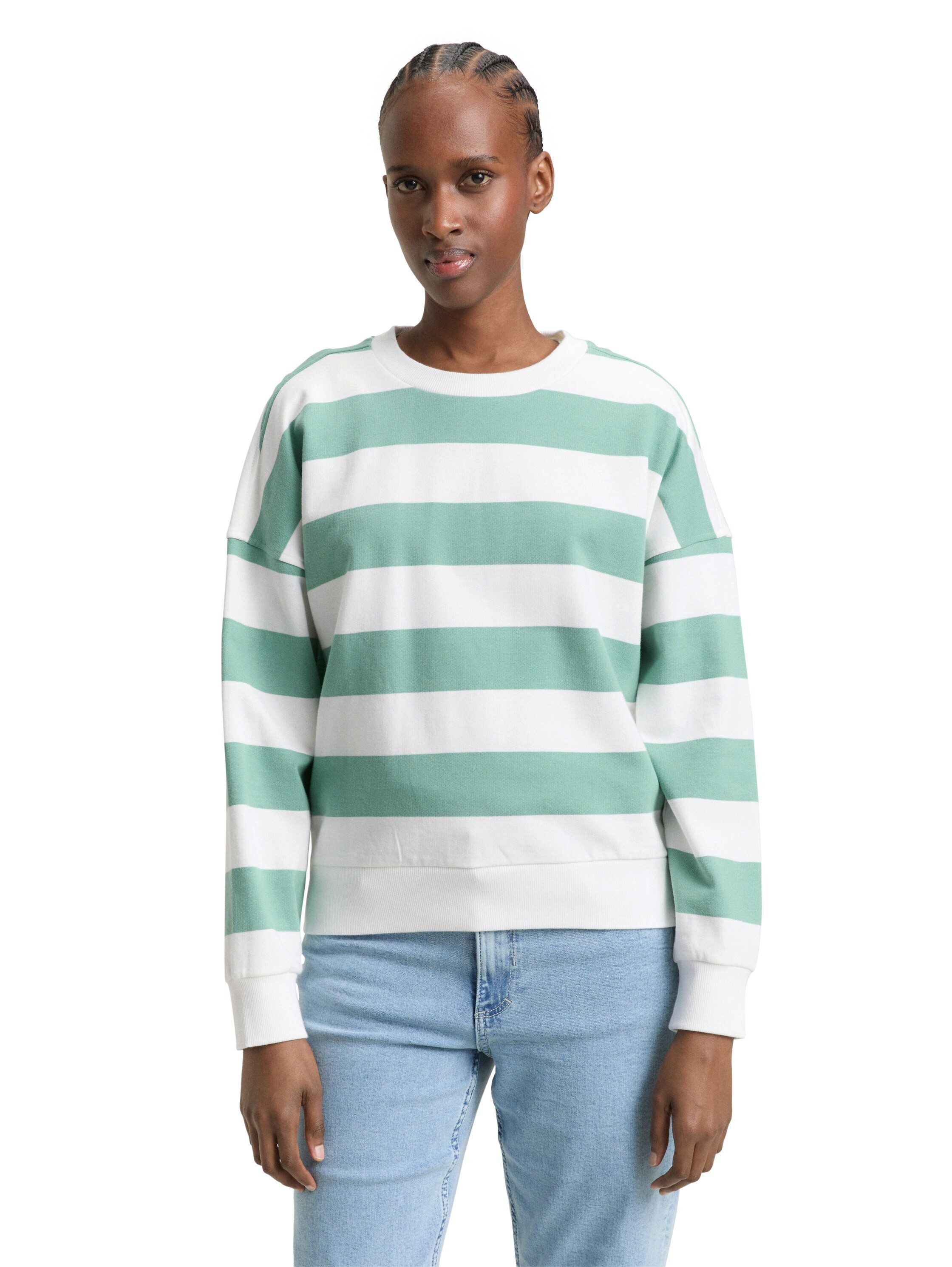 TOM TAILOR Denim Sweatshirt aus weicher Baumwolle